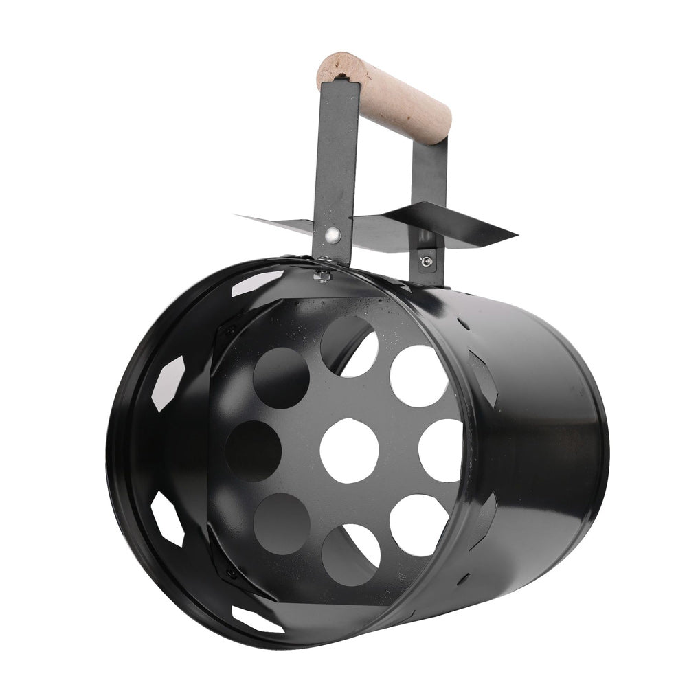 Fast Fire Starter Bucket BBQ Charcoal Chimney Starter Stainless Steel Easy Start Fire - SILBERSHELL