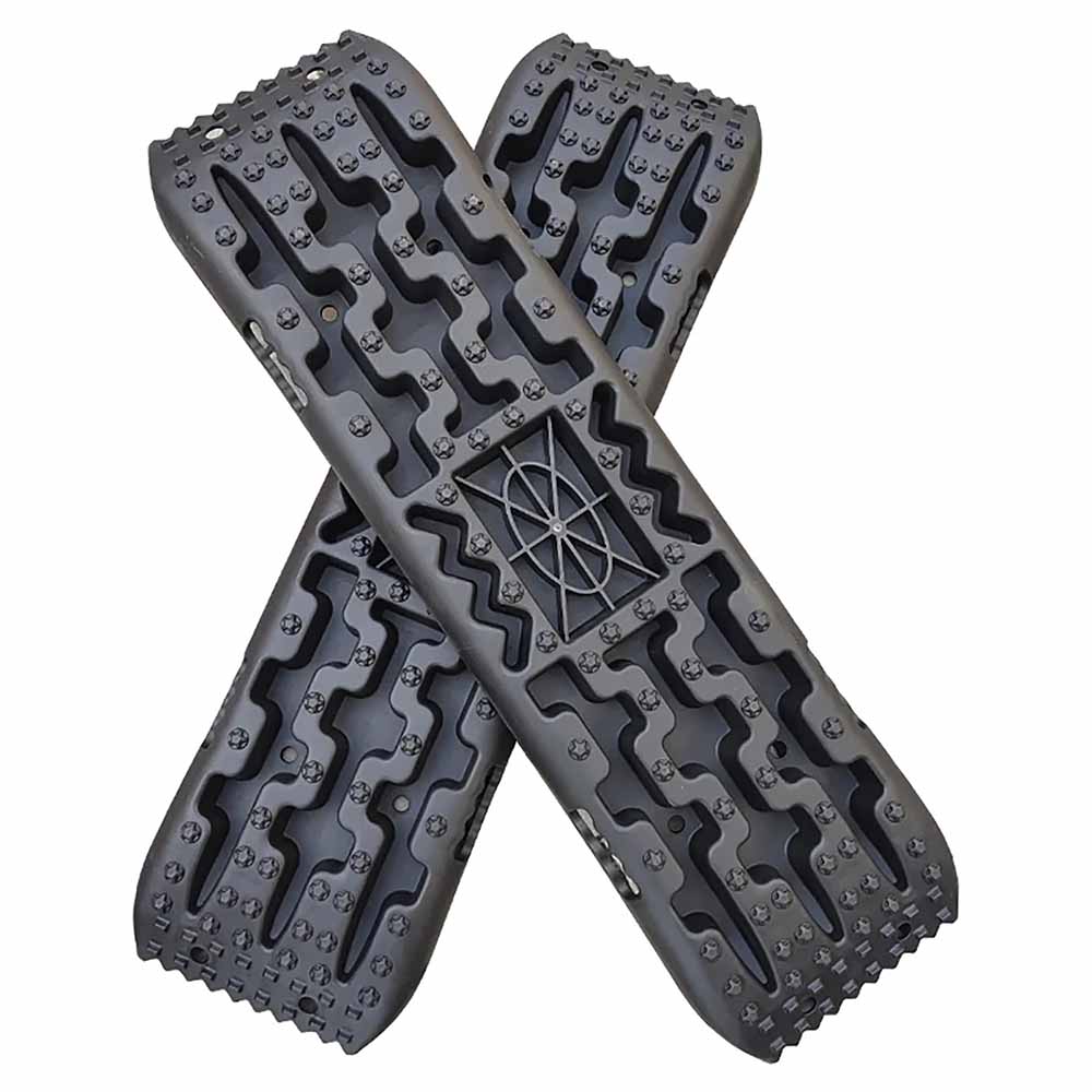 Traction Boards 2 PCS Recovery Tracks with Jack Base 4WD Tire Traction Mat Recovery Boards Rescue Board - SILBERSHELL