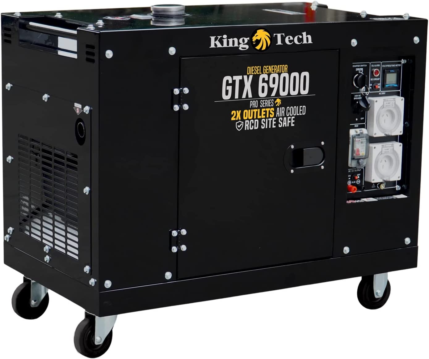 KINGTECH 8.4kW Max 6kW Rated Diesel Generator Single Phase - SILBERSHELL