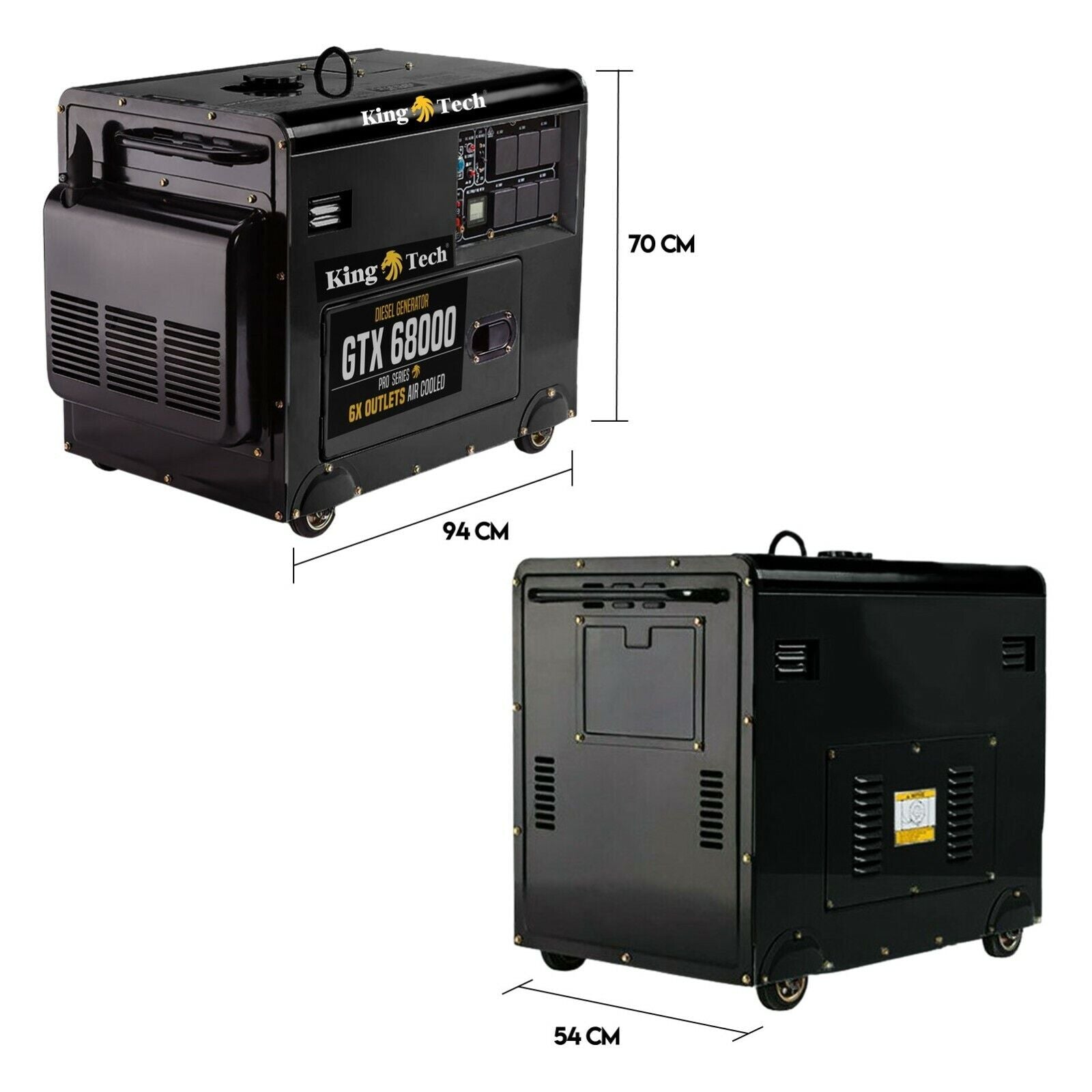 Diesel Generator Single Phase 8.4kw Rated Diesel 6kw 13hp Portable - SILBERSHELL