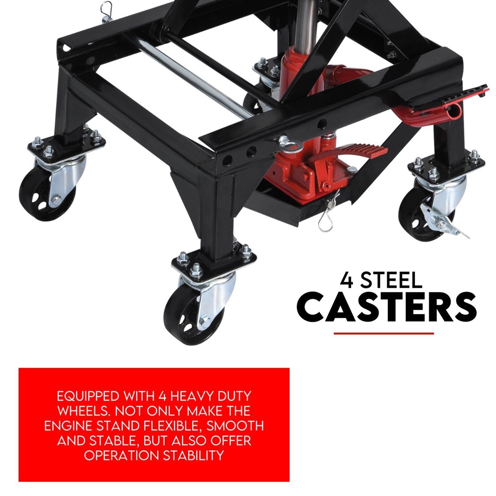 Motorcycle Scissor Lift Stand 135kg Hydraulic Motorbike Lifter Dirt Bike Jack - SILBERSHELL