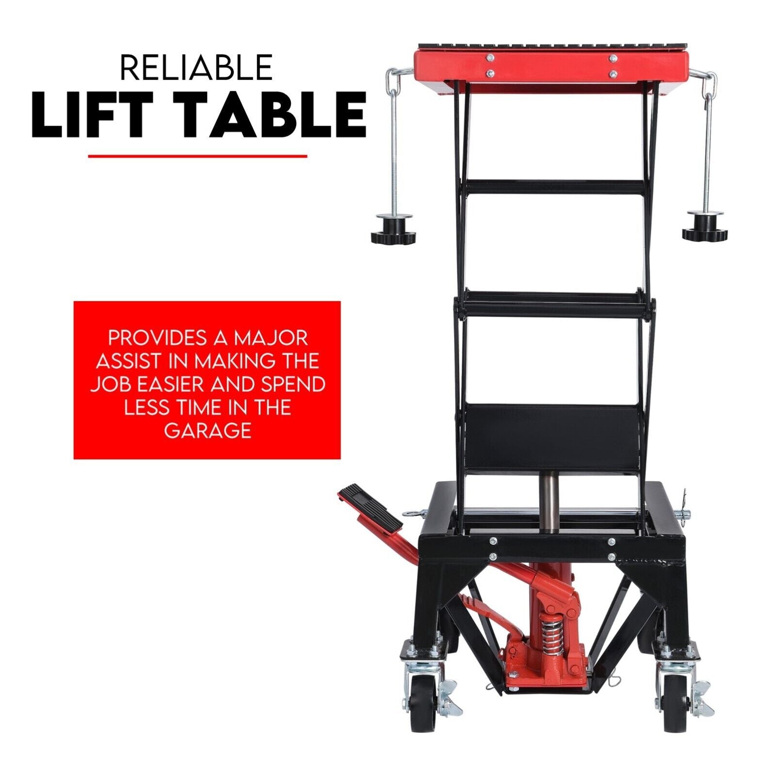 Motorcycle Scissor Lift Stand 135kg Hydraulic Motorbike Lifter Dirt Bike Jack - SILBERSHELL