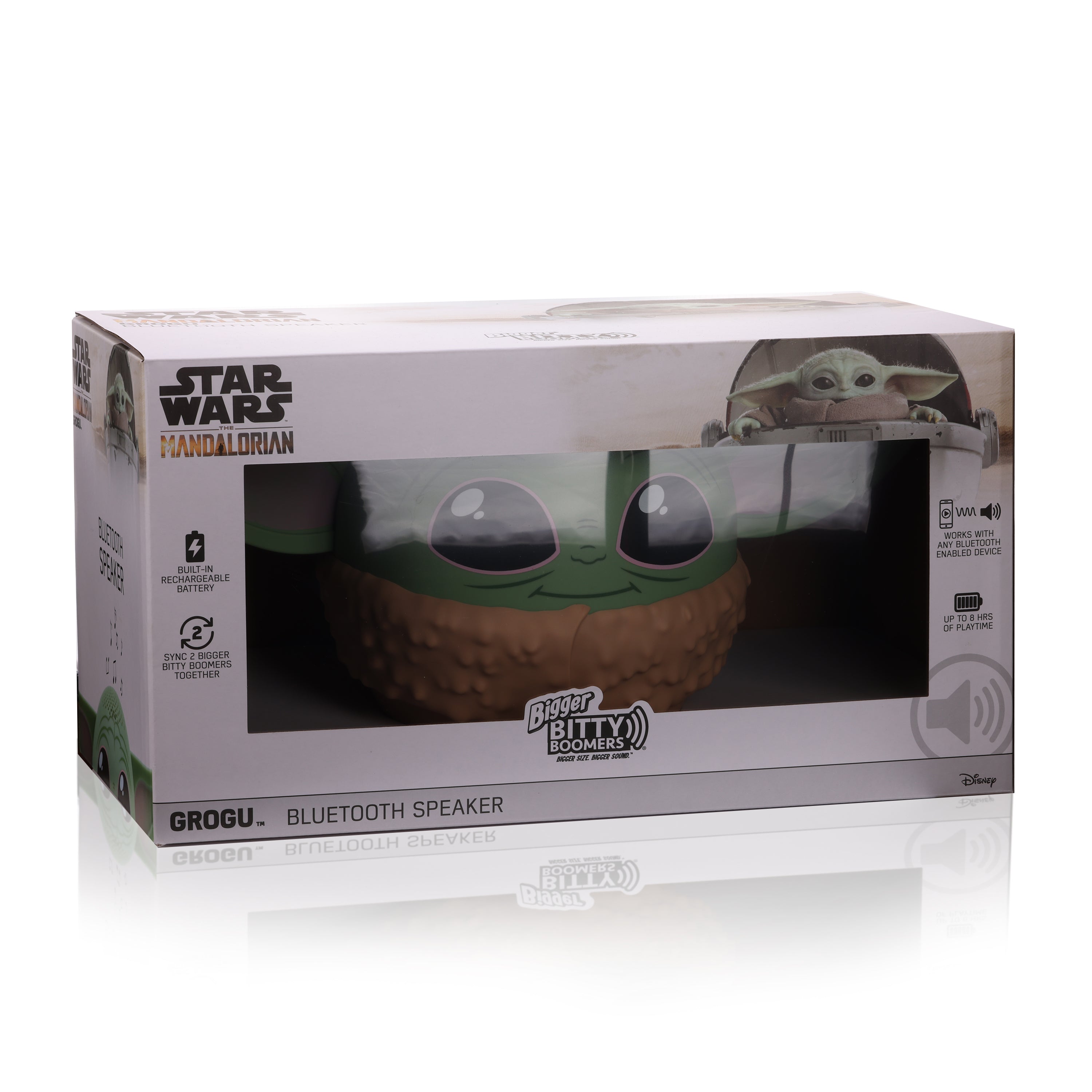 Star Wars: The Mandalorian Bigger Bitty Boomers Grogu 8" Bluetooth Speaker - SILBERSHELL