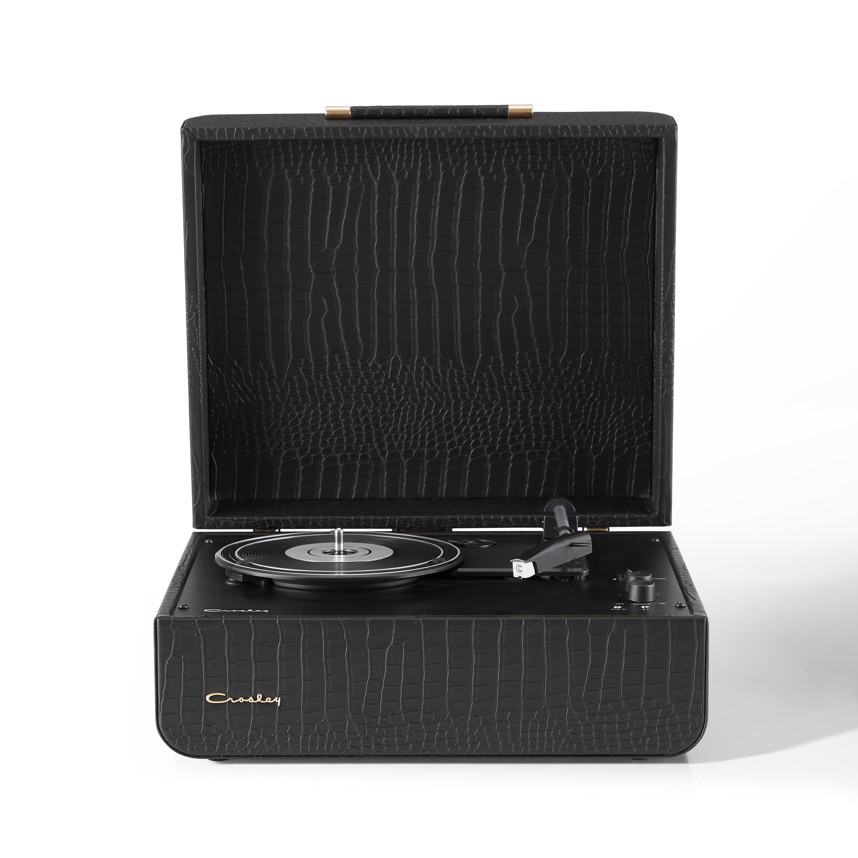 Crosley Mercury Turntable - Black + Bundled Majority D40 Bluetooth Speakers - Black - SILBERSHELL