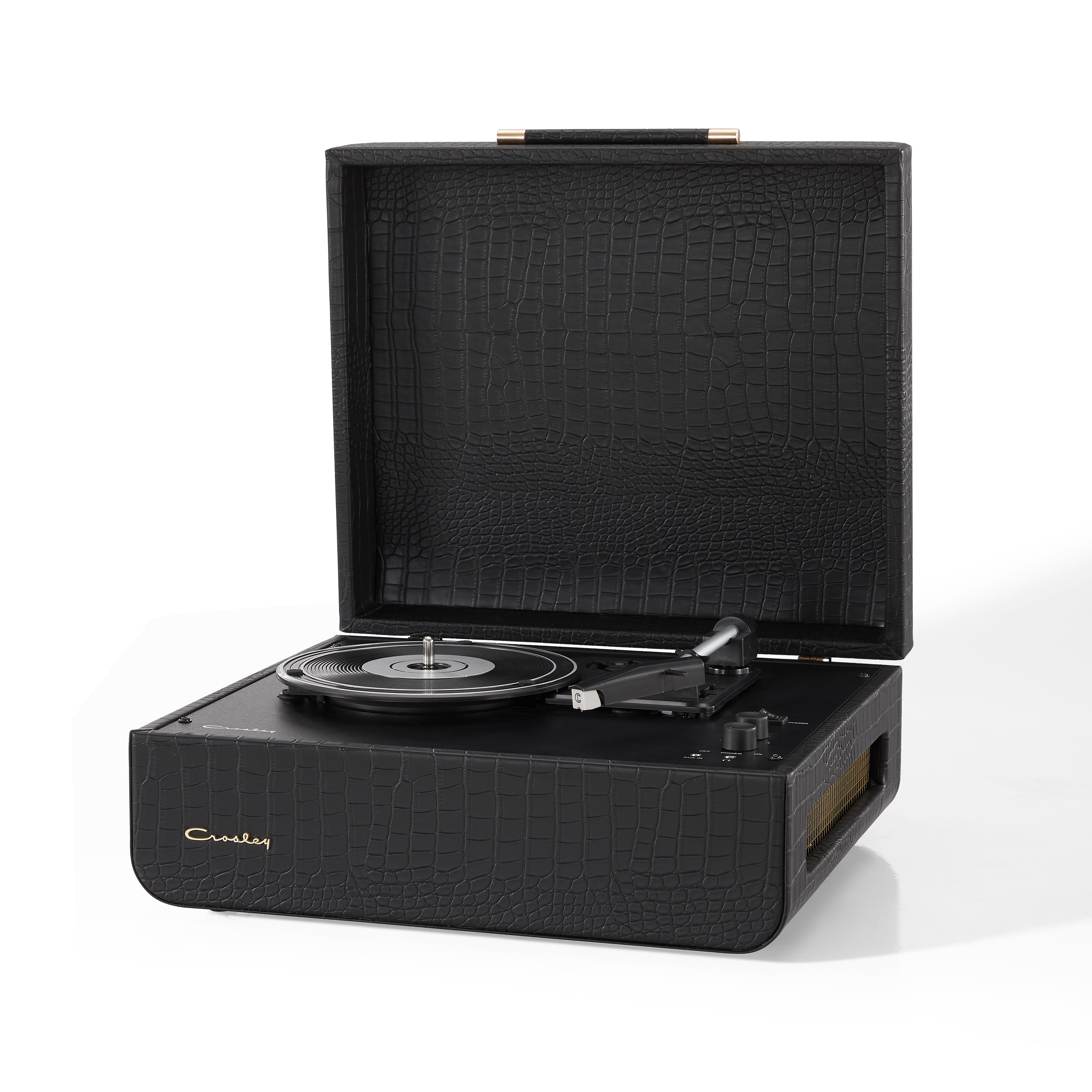 Crosley Mercury Turntable - Black + Bundled Majority D40 Bluetooth Speakers - Black - SILBERSHELL