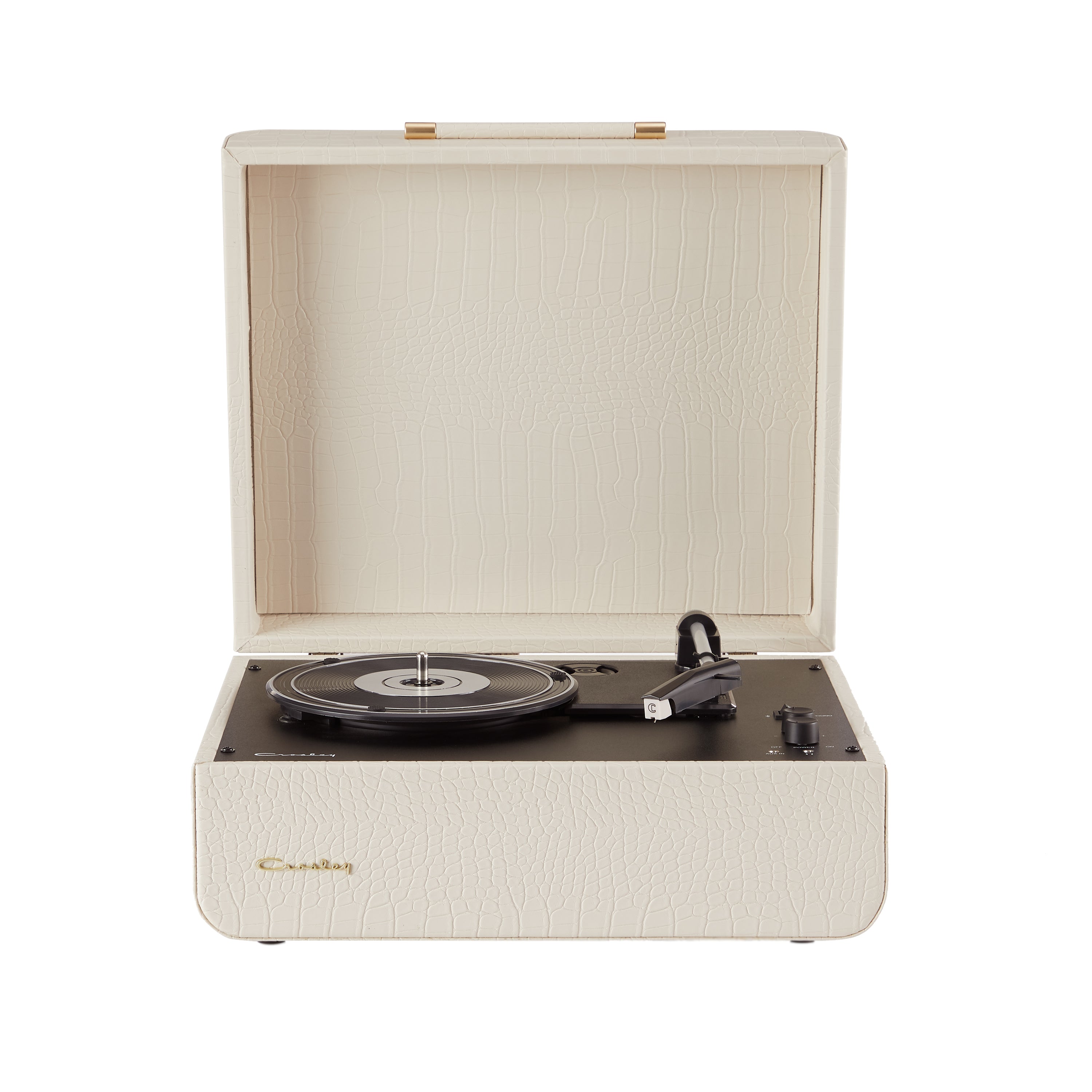 Crosley Mercury Turntable - Cream + Bundled Majority D40 Bluetooth Speakers - Black - SILBERSHELL