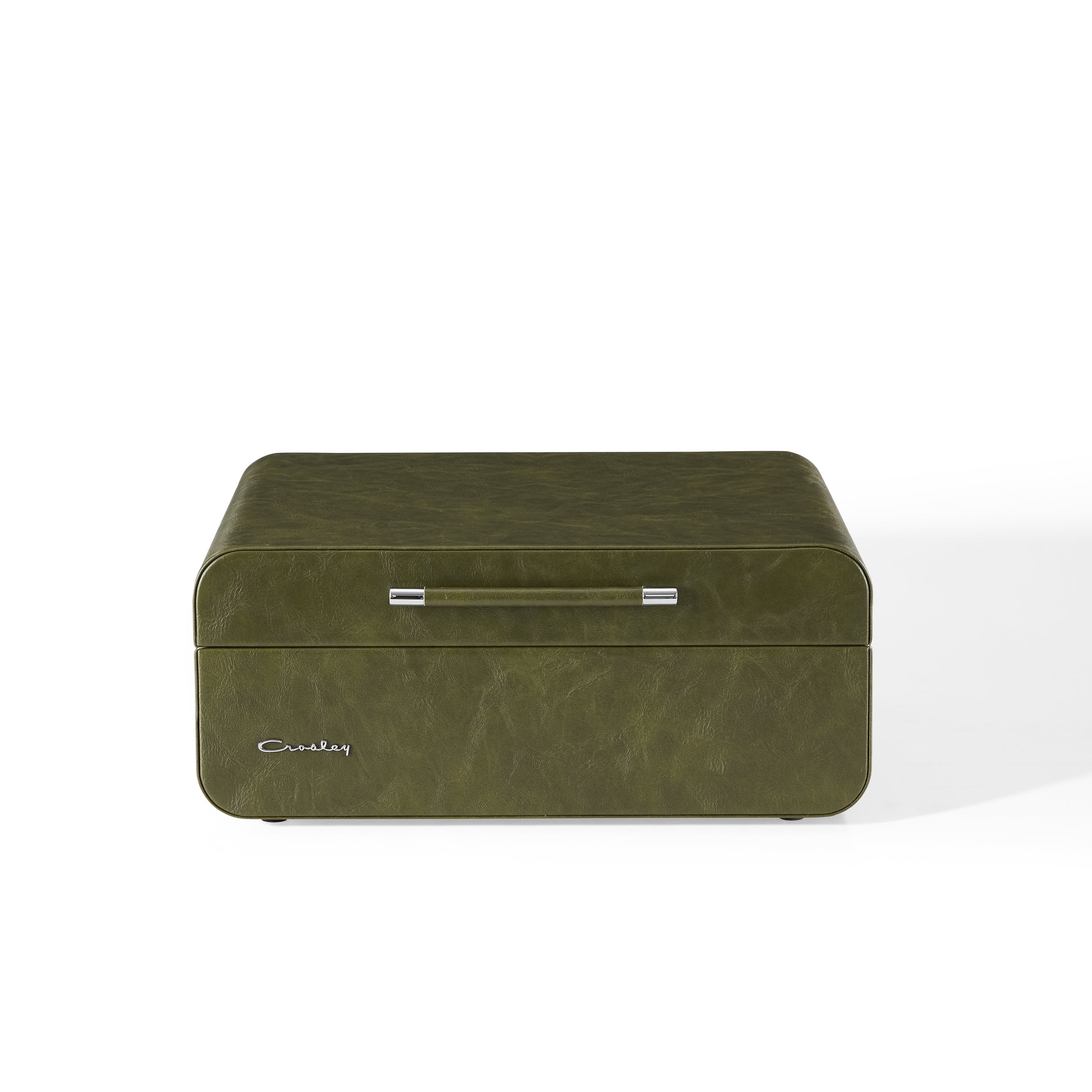 Crosley Mercury Turntable - Green + Bundled Majority D40 Bluetooth Speakers - Black - SILBERSHELL