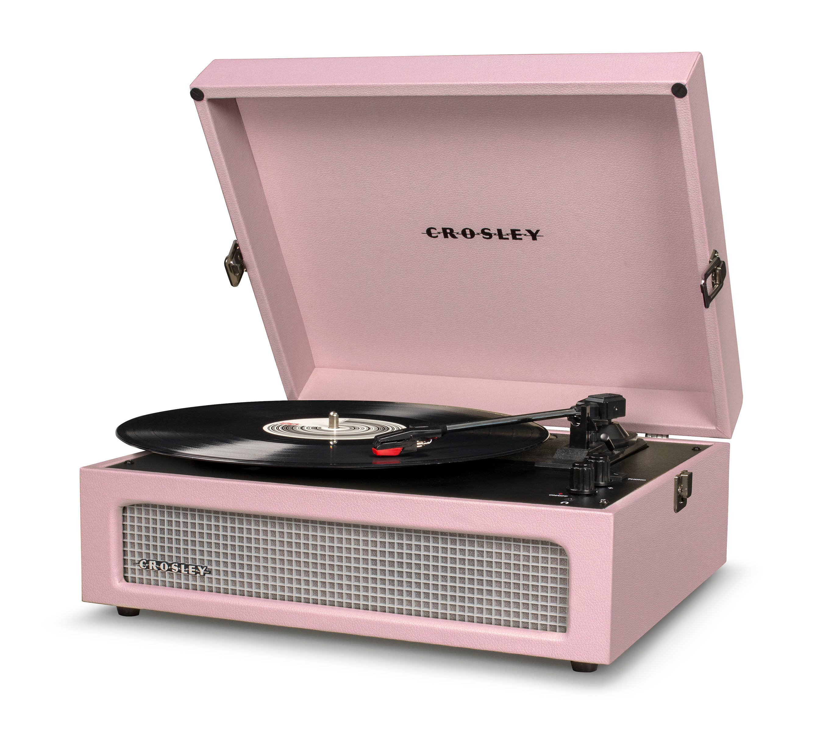 Crosley Voyager Bluetooth Portable Turntable - Amethyst + Bundled Crosley Record Storage Display Stand