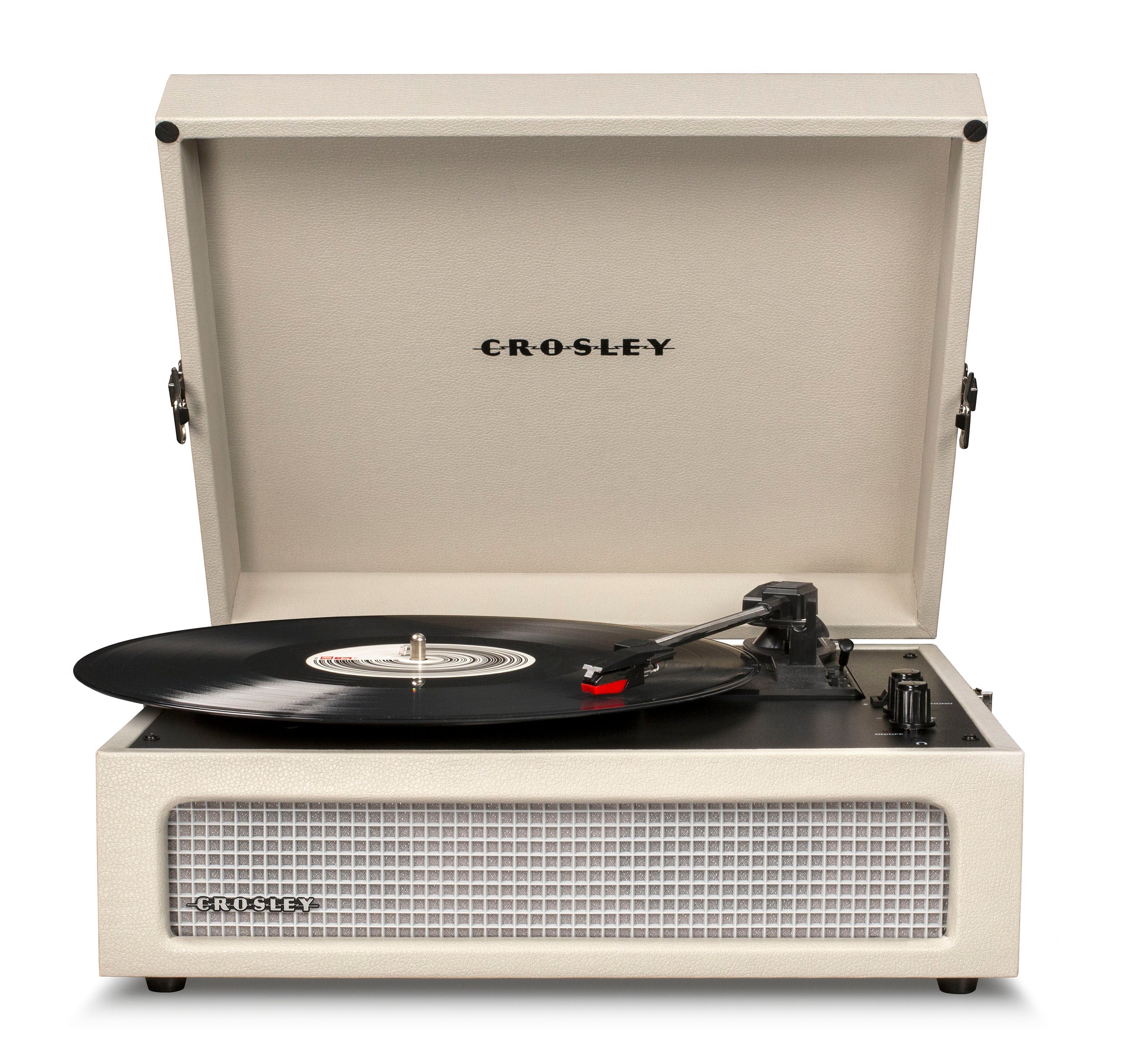 Crosley Voyager Bluetooth Portable Turntable + Crosley SOHO Stand Bundle - Dune