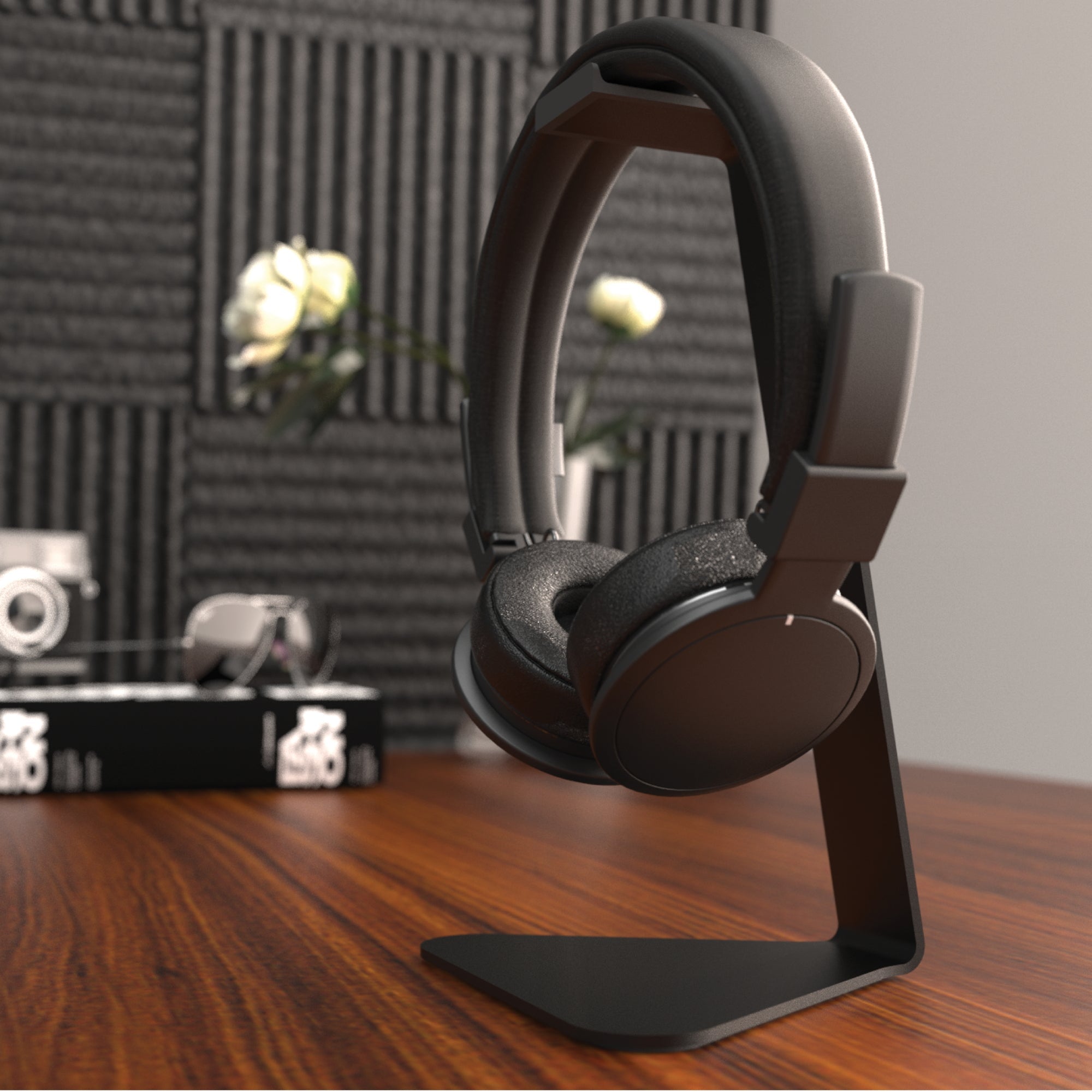 Kanto H1 Universal Desktop Headphone Stand, Black - SILBERSHELL