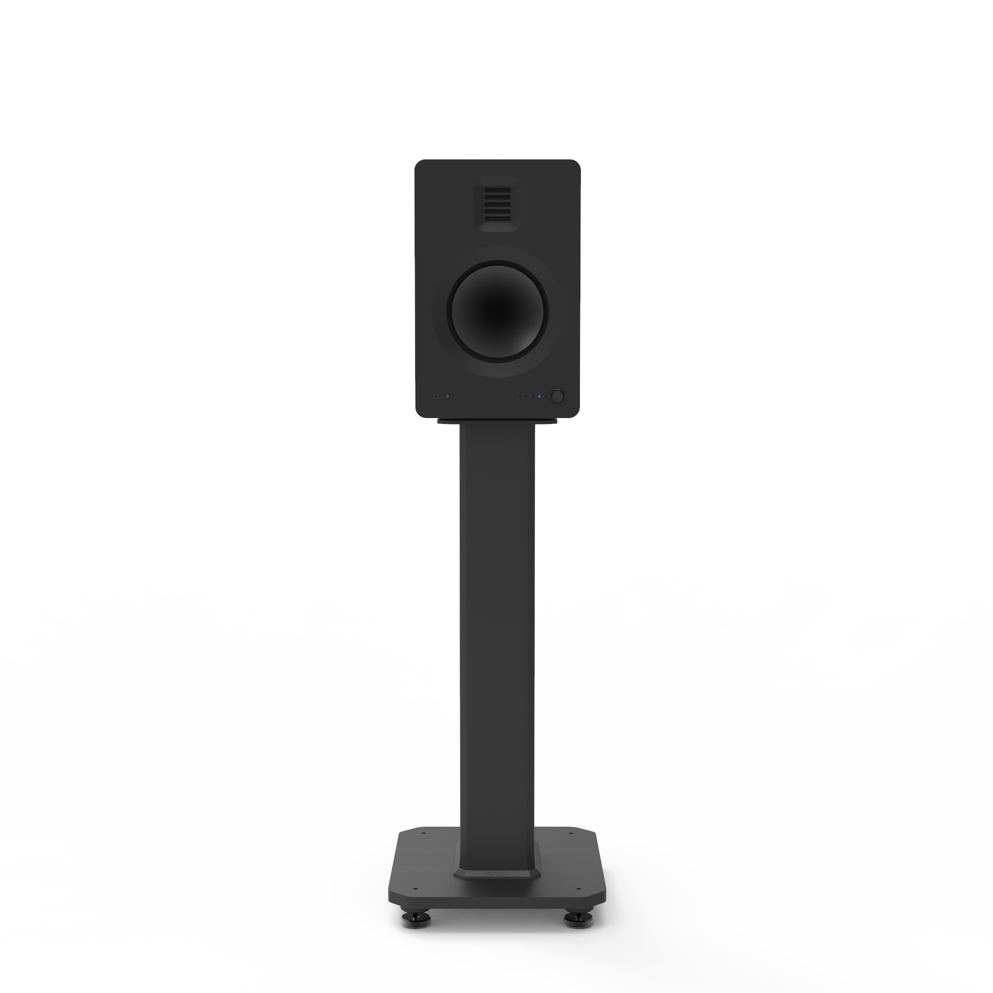 Kanto SX22 22" Tall Fillable Speaker Stands with Isolation Feet - Pair, Black