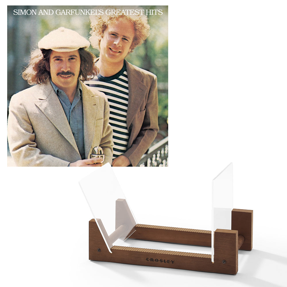 Simon & Garfunkel Greatest Hits Vinyl Album & Crosley Record Storage Display Stand - SILBERSHELL