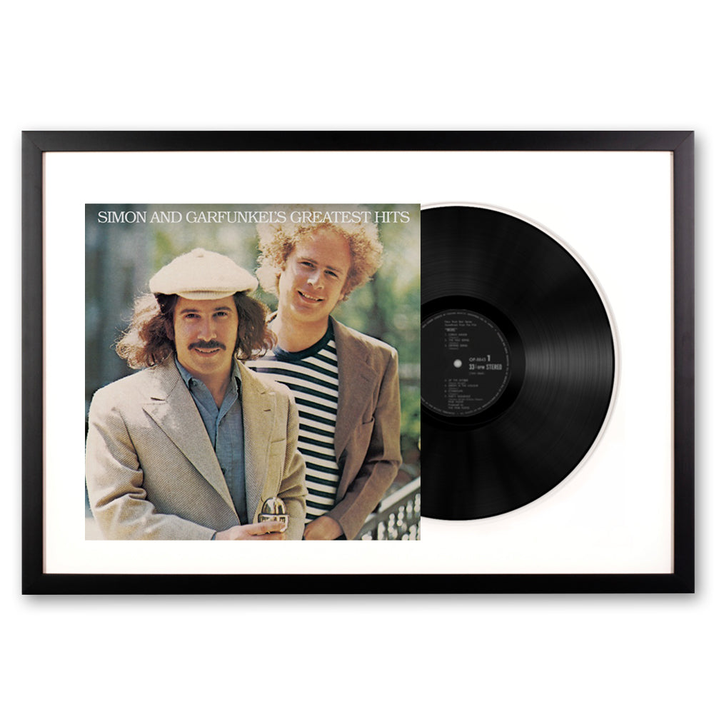 Framed Simon & Garfunkel Greatest Hits Vinyl Album Art - SILBERSHELL
