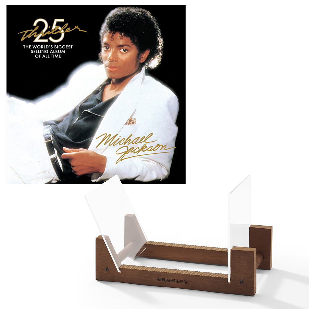 Michael Jackson Thriller Vinyl Album & Crosley Record Storage Display Stand - SILBERSHELL
