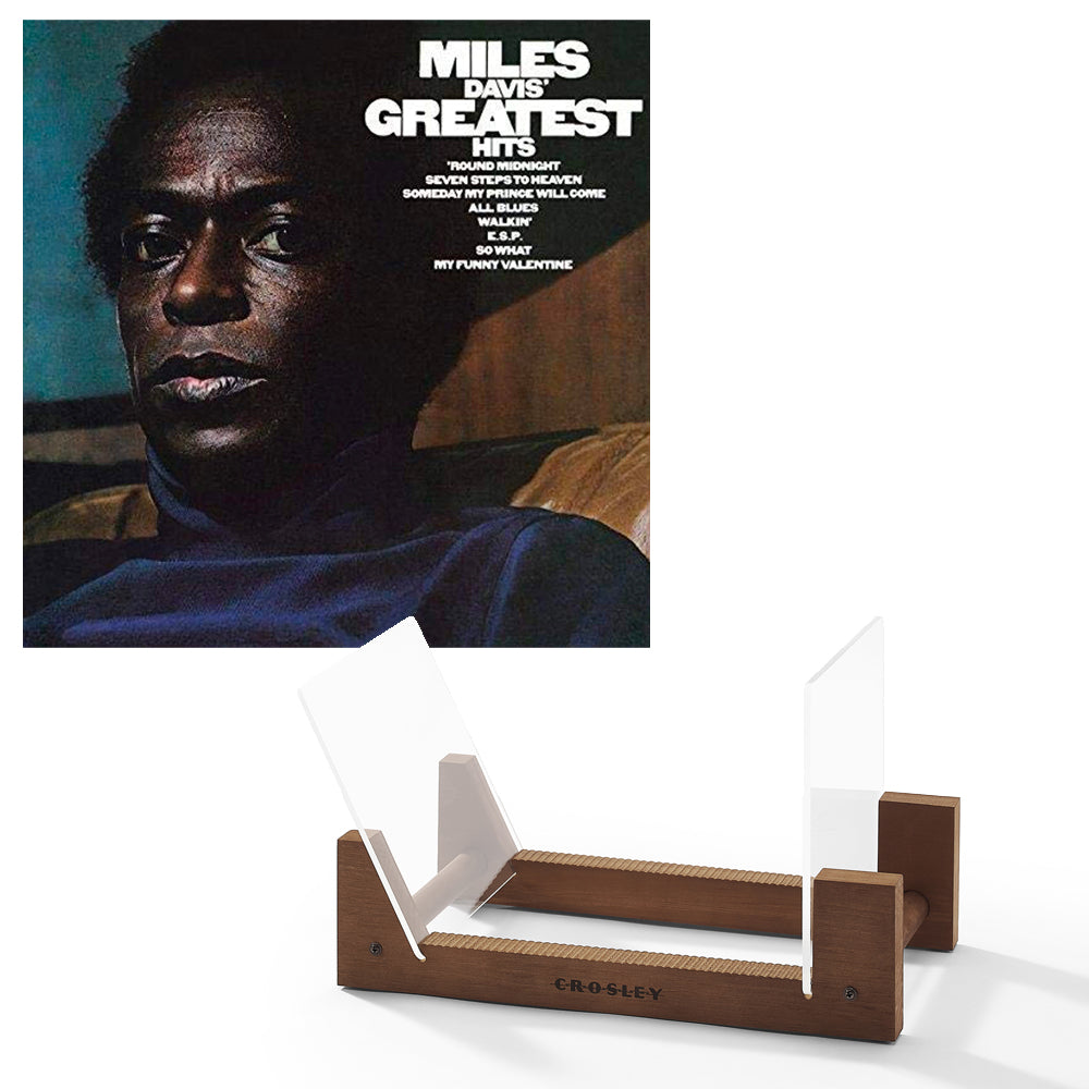 Miles Davis Greatest Hits Vinyl Album & Crosley Record Storage Display Stand - SILBERSHELL