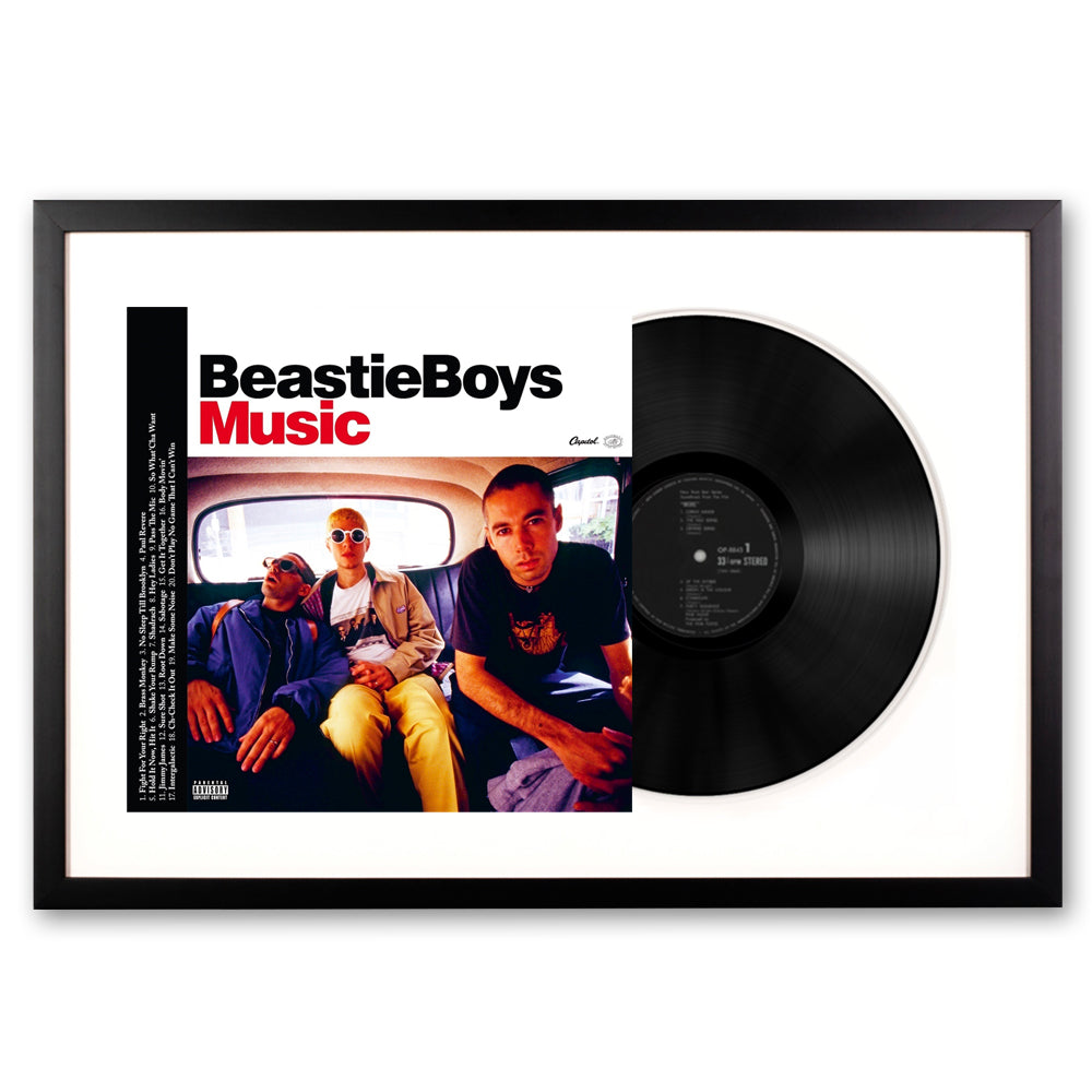Framed Beastie Boys - Beastie Boys Music - 2LP Vinyl Album Art - SILBERSHELL