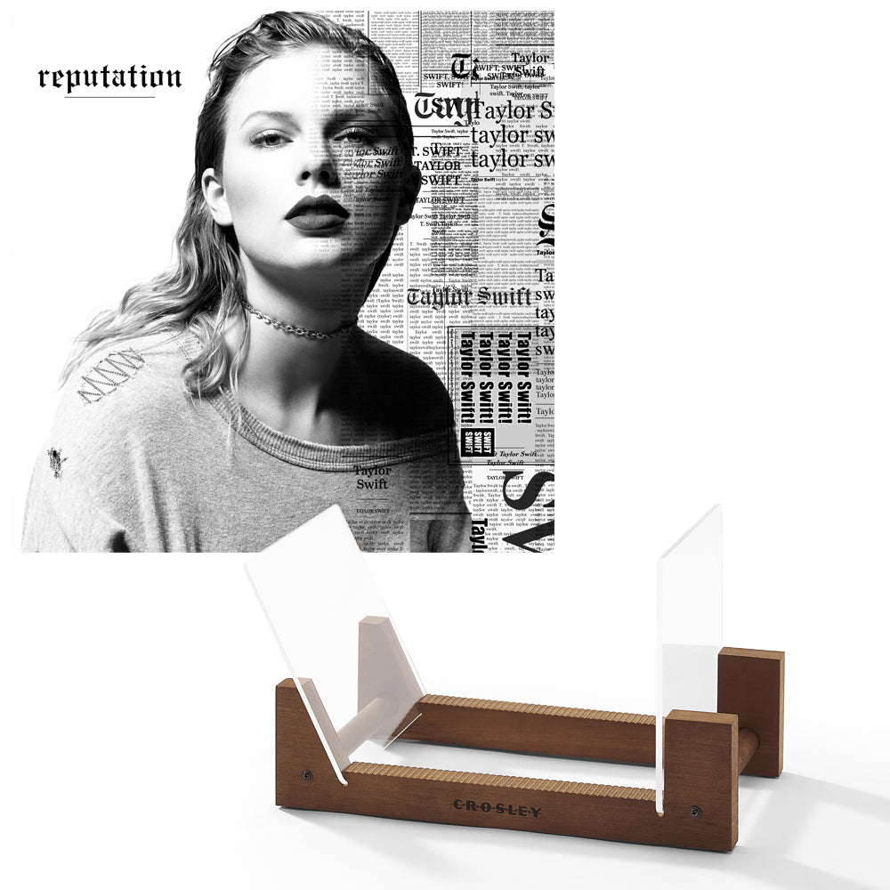 Taylor Swifts Reputation Vinyl Album & Crosley Record Storage Display Stand - SILBERSHELL