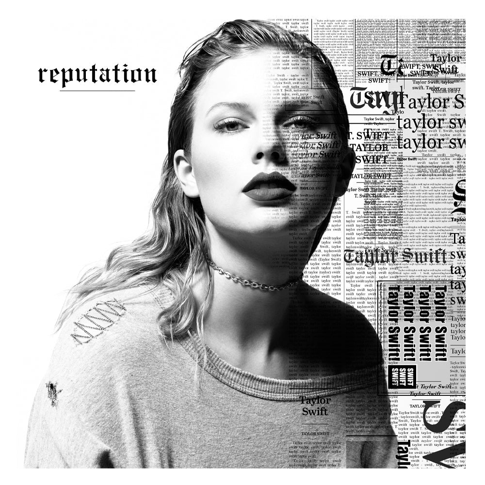 Taylor Swifts Reputation Vinyl Album & Crosley Record Storage Display Stand - SILBERSHELL