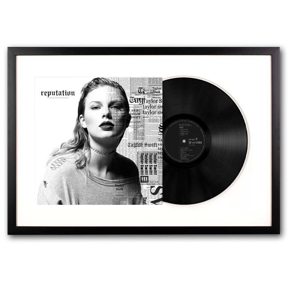 Framed Taylor Swifts Reputation Vinyl Album Art - SILBERSHELL