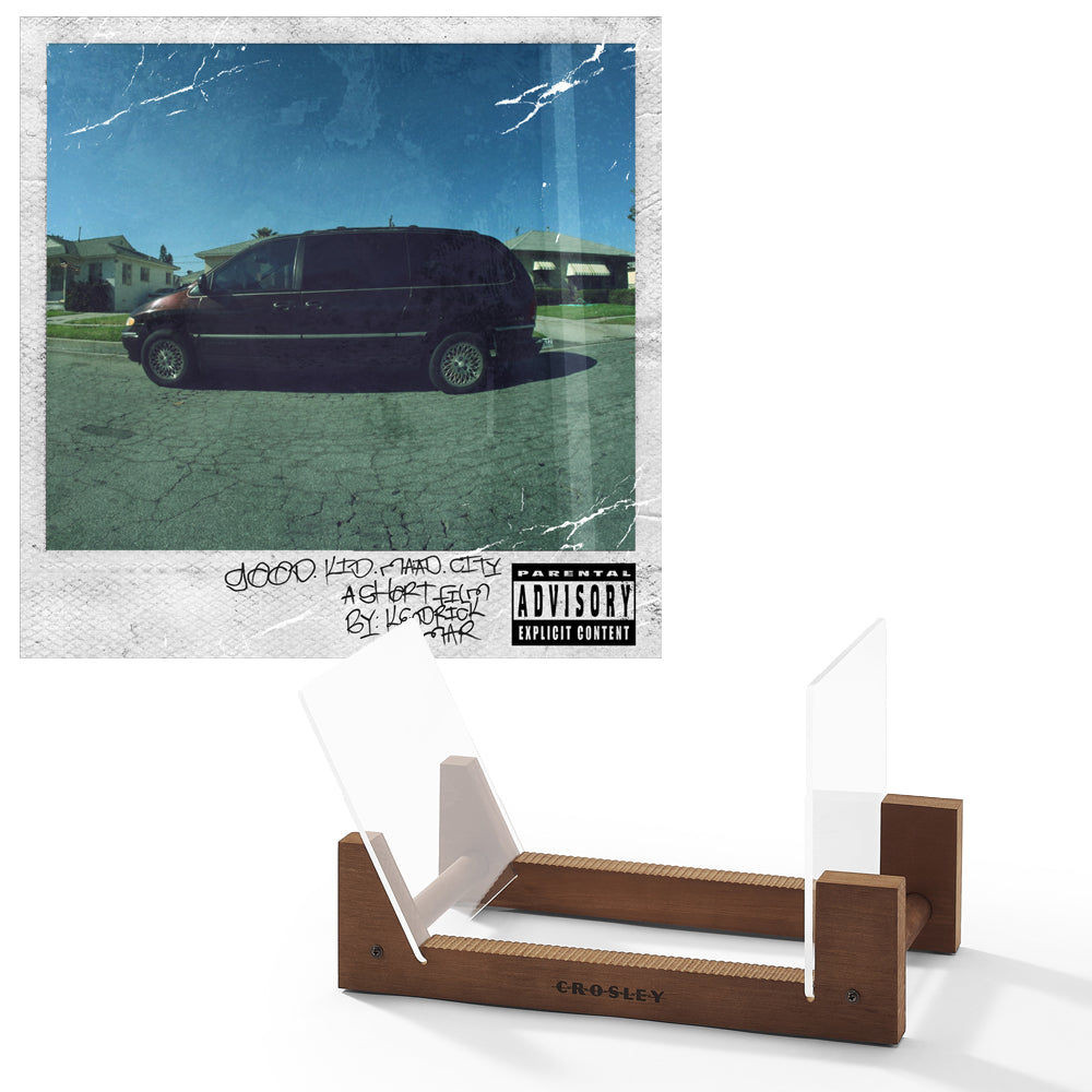 Kendrick Lamar Good Kid, M.A.A.D City - Double Vinyl Album & Crosley Record Storage Display Stand - SILBERSHELL