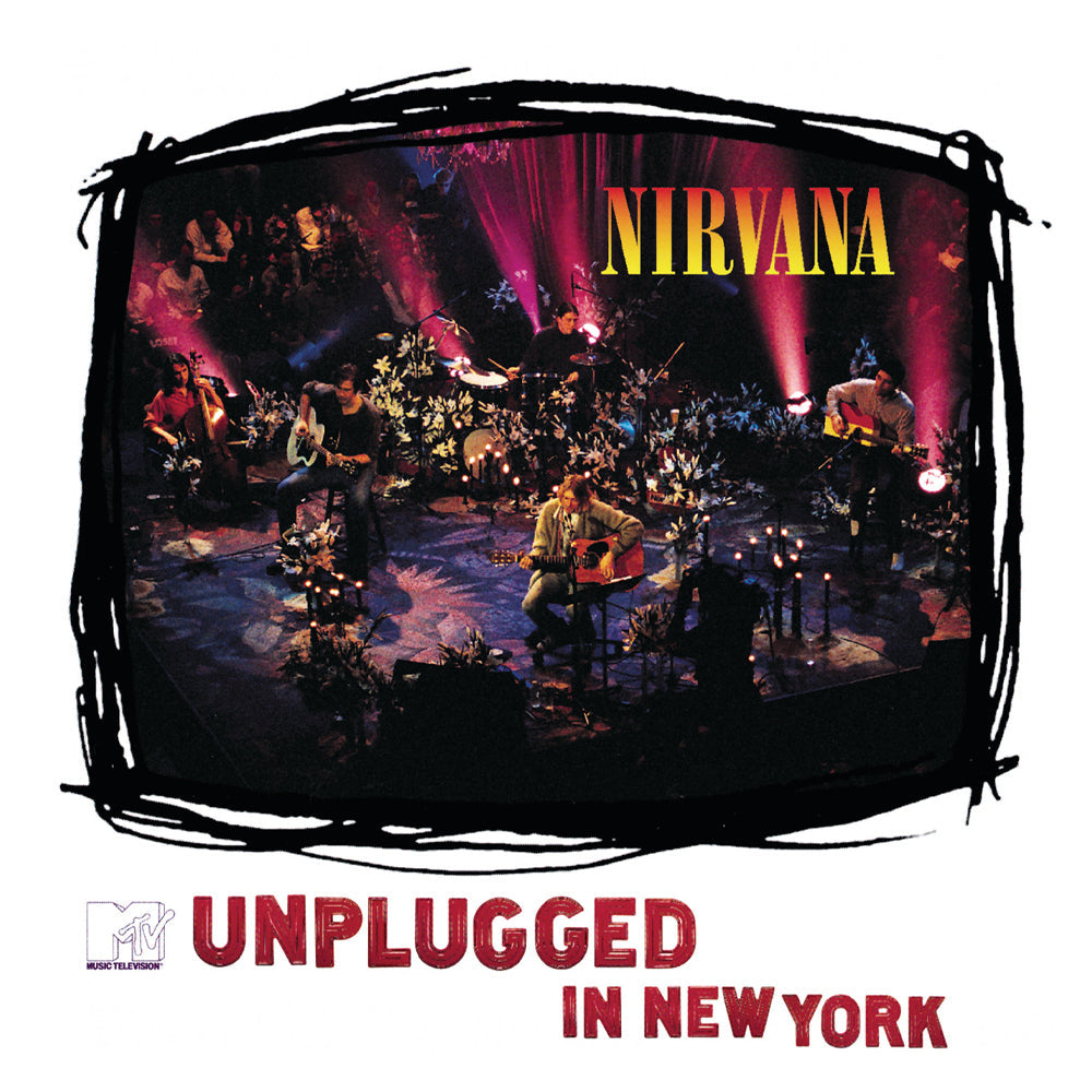 Crosley Record Storage Crate & Nirvana MTV Unplugged Vinyl Album Bundle - SILBERSHELL
