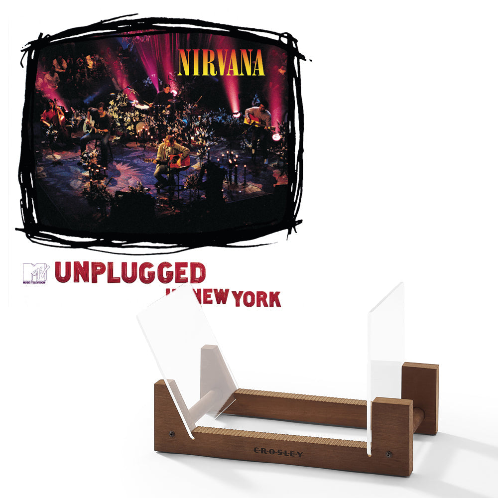 Nirvana MTV Unplugged Vinyl Album & Crosley Record Storage Display Stand - SILBERSHELL