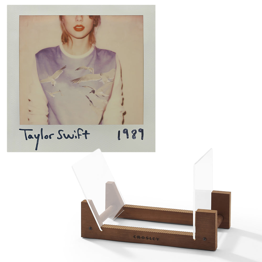 Taylor Swift 1989 - Double Vinyl Album & Crosley Record Storage Display Stand