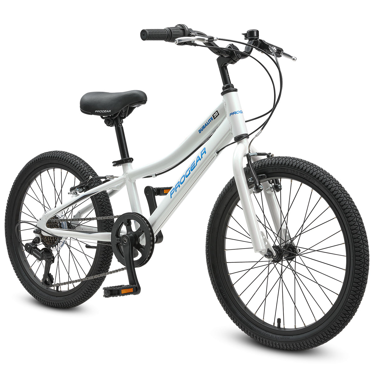 Progear DuraLite 7 Speed Kids Bike 20" - Pearl White