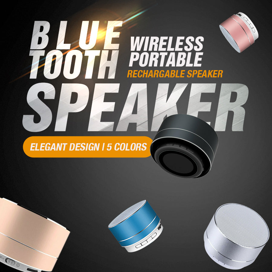 Bluetooth Speakers Portable Wireless Speaker Music Stereo Handsfree Rechargeable (Black) - SILBERSHELL