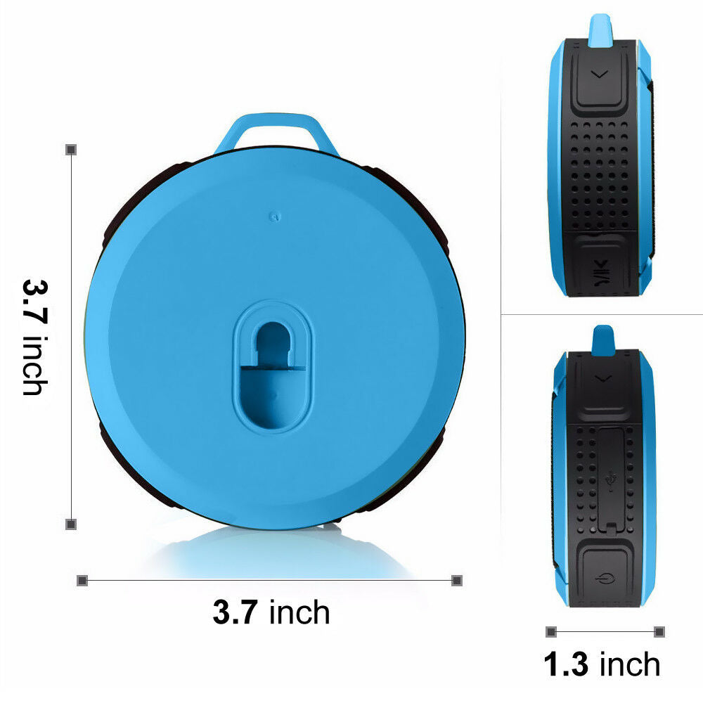 Portable Waterproof Wireless Mini Bluetooth Music Speaker (Black) - SILBERSHELL