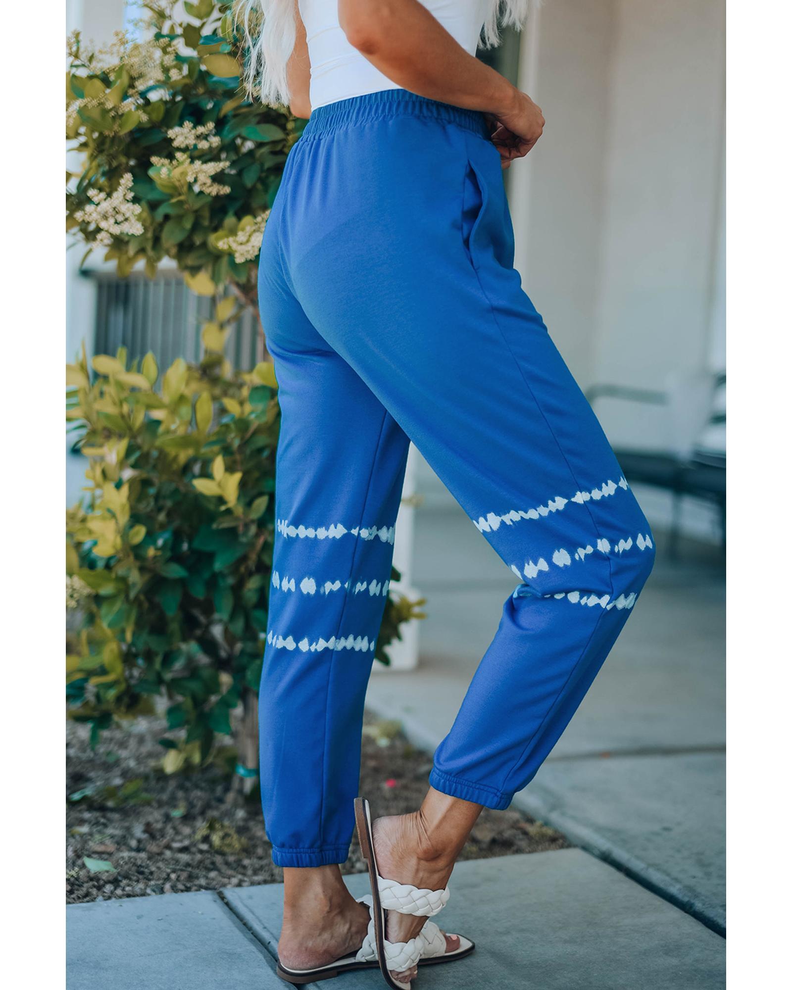 Azura Exchange High Waist Tie Dyed Jogger Pants - M