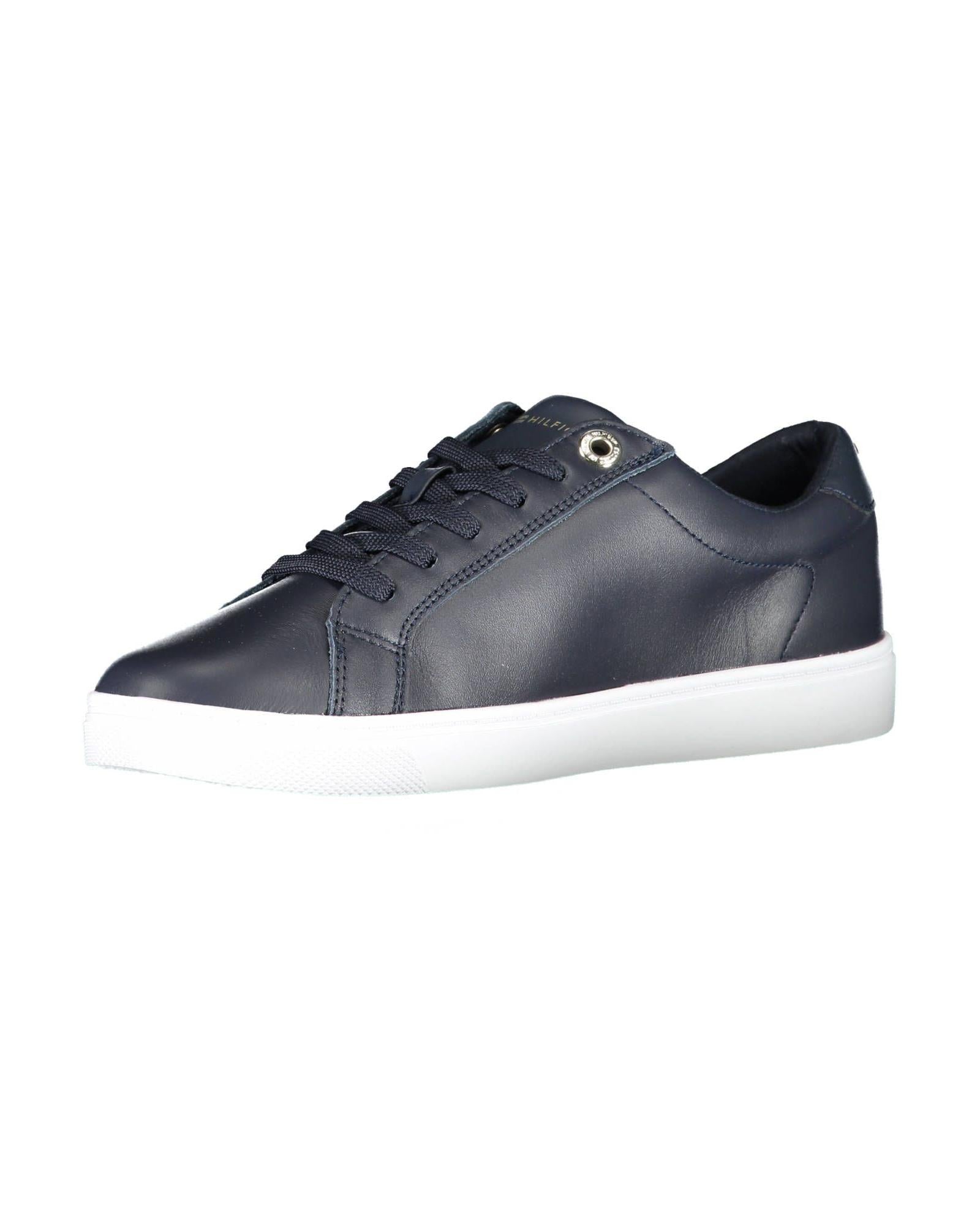 Tommy Hilfiger Women's Blue Cotton Sneaker - 39 EU