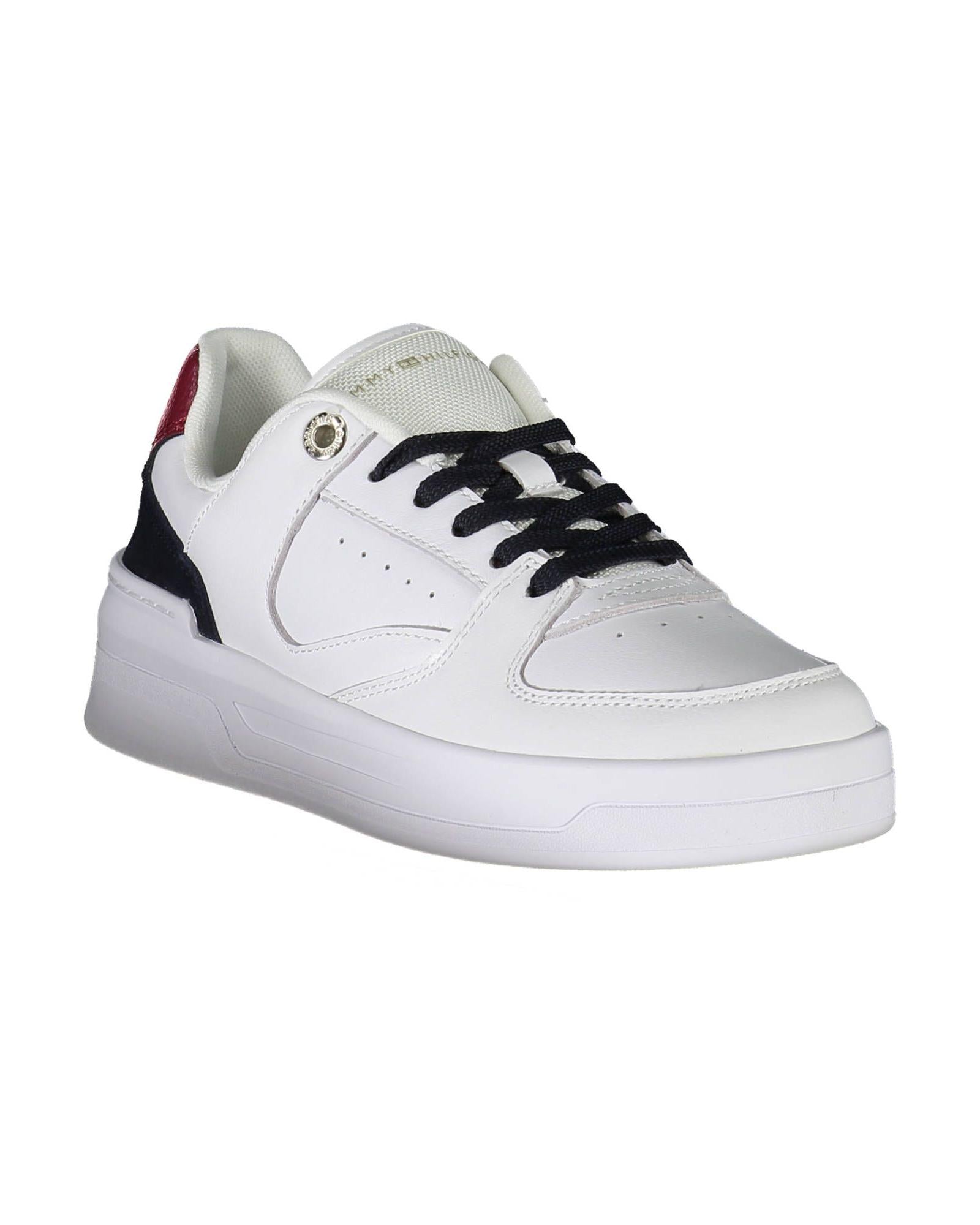 Tommy Hilfiger Women's White Polyester Sneaker - 38 EU