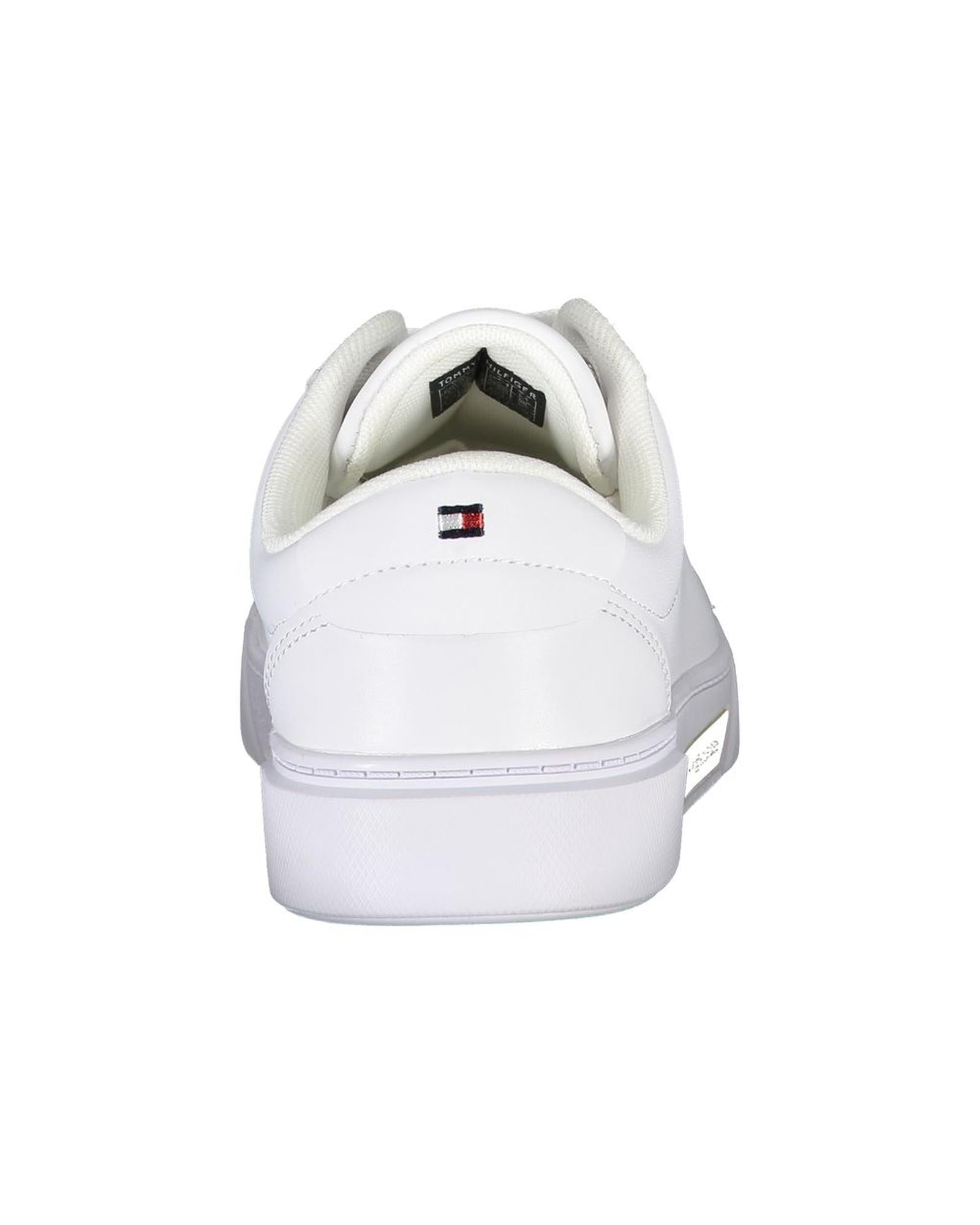 Tommy Hilfiger Women's White Polyester Sneaker - 39 EU