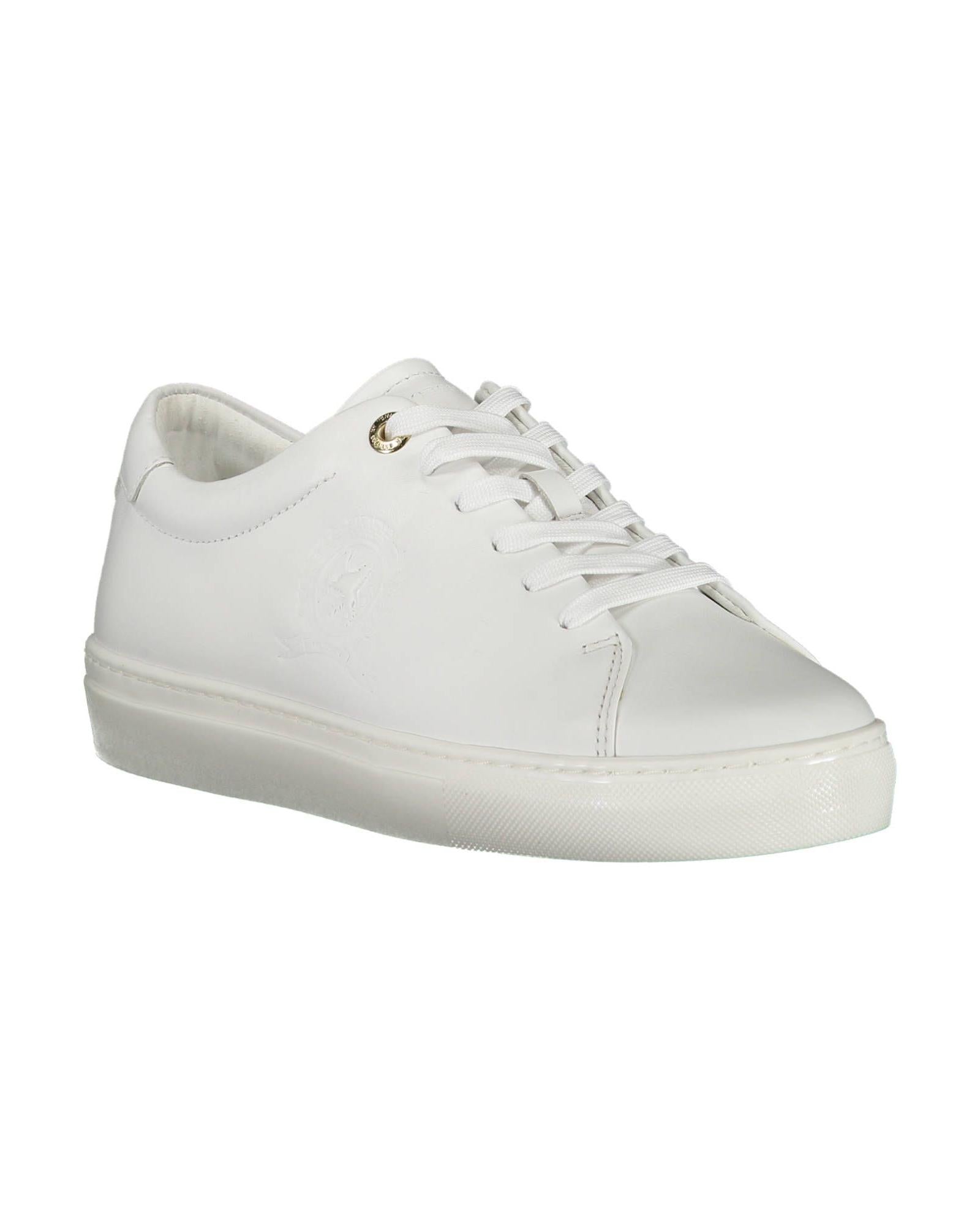 Tommy Hilfiger Women's White Polyester Sneaker - 39 EU