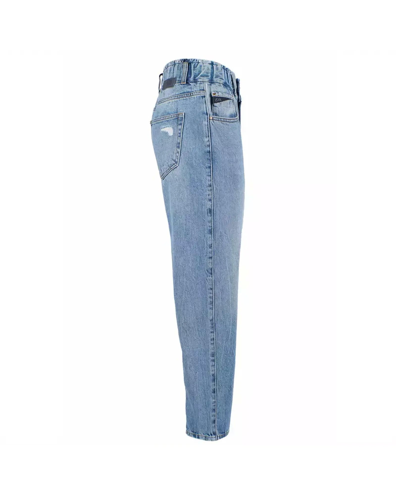 High-waisted Regular Fit Womens Jeans with Ruined Detail W27 US Women