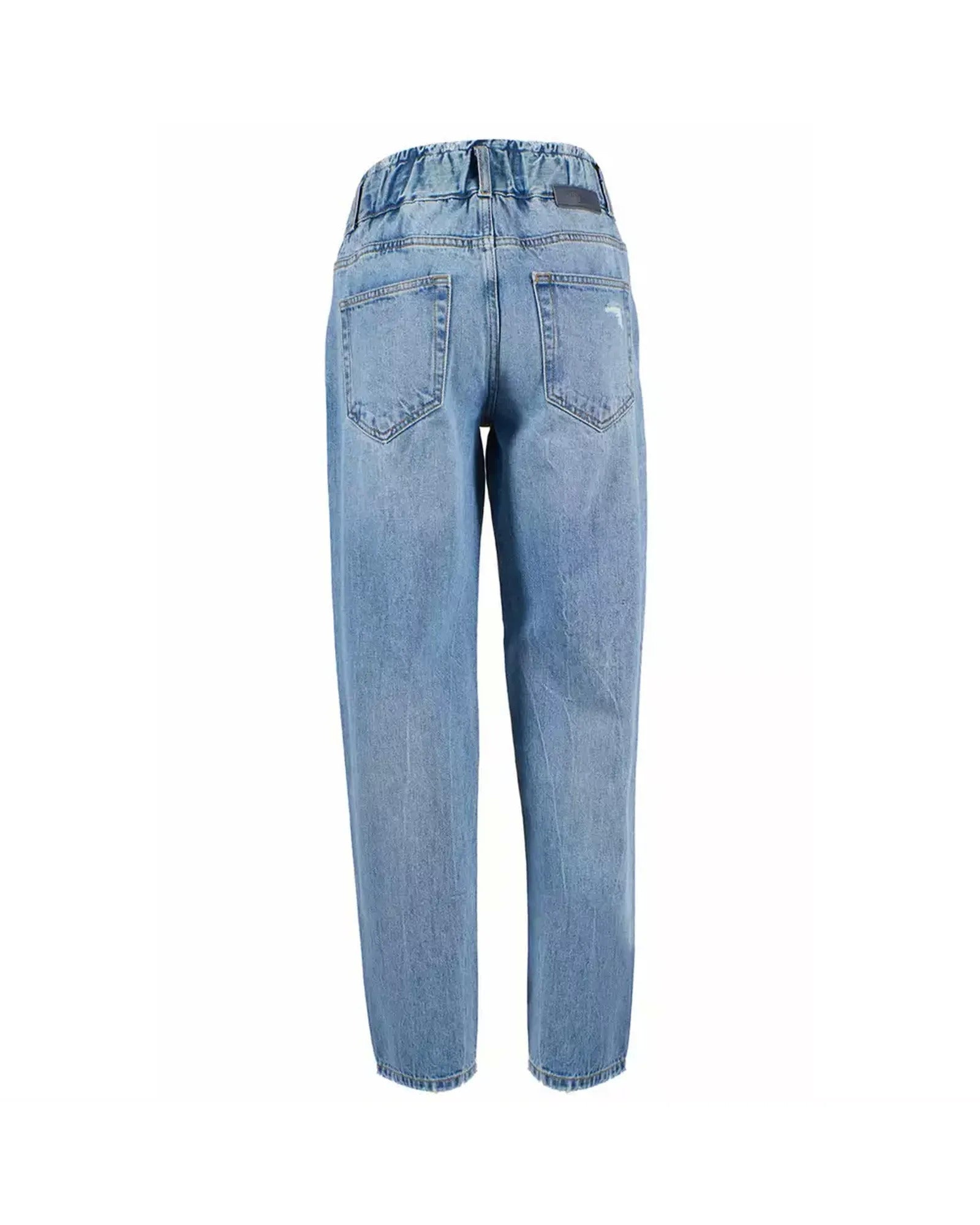 High-waisted Regular Fit Womens Jeans with Ruined Detail W29 US Women