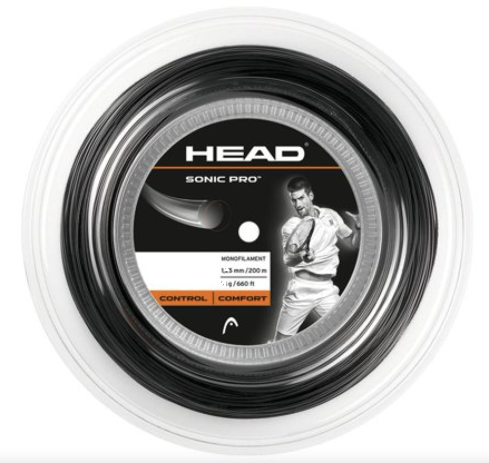 Head Sonic Pro Reel 200m 16g 1.3mm Tennis String Control Comfort