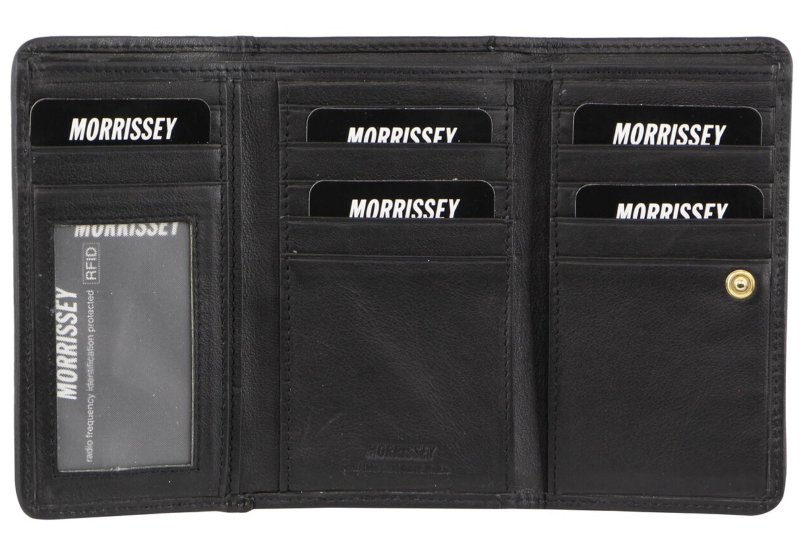 Morrissey Womens Card Holder Leather Wallet Coin Clutch Purse Organizer Cute Girl Ladies - Navy - SILBERSHELL