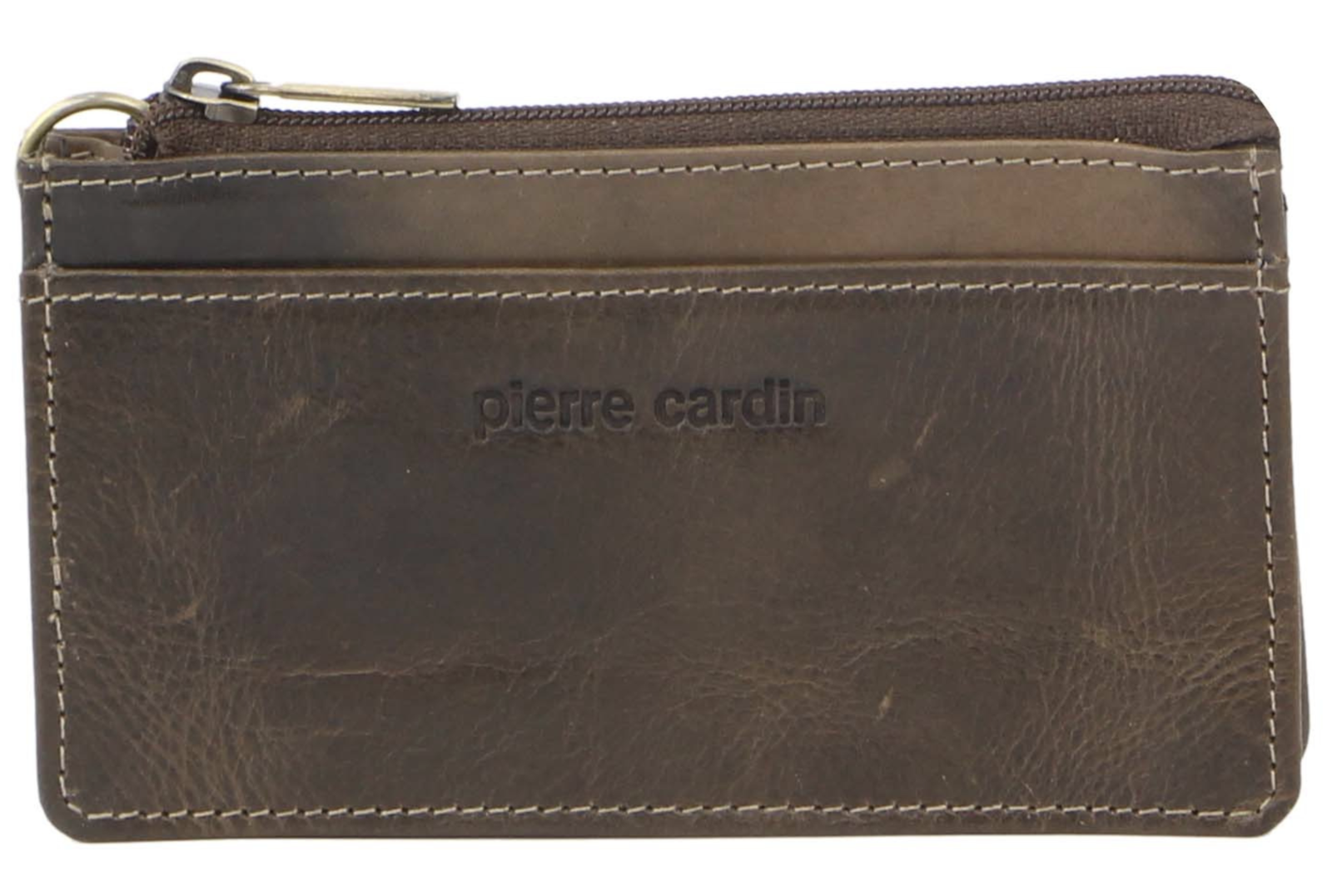 Pierre Cardin Womens Soft Italian Leather Coin Purse Holder Wallet - Mushroom - SILBERSHELL