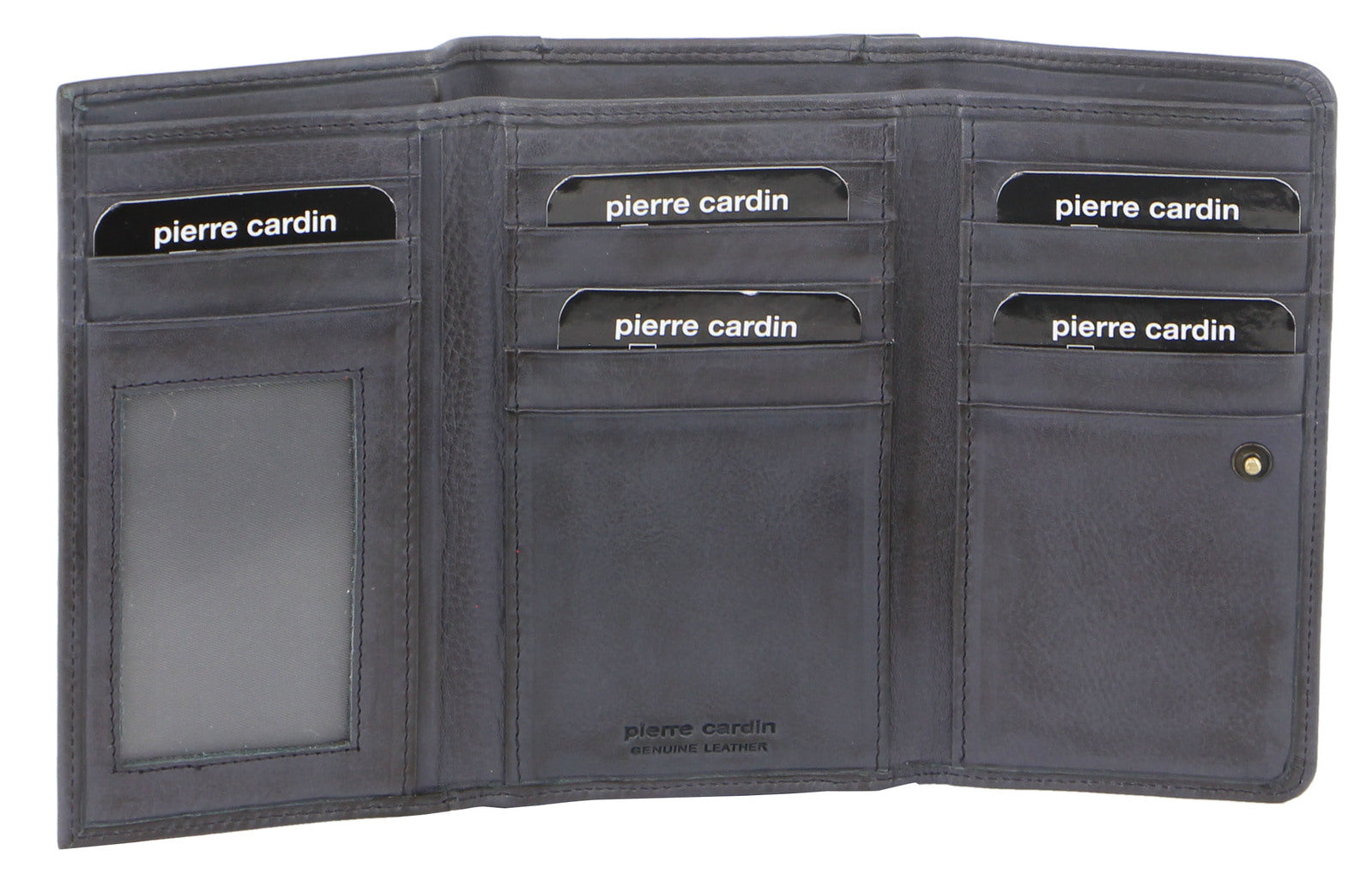 Pierre Cardin Womens Soft Italian Leather RFID Purse Wallet Rustic - Teal - SILBERSHELL