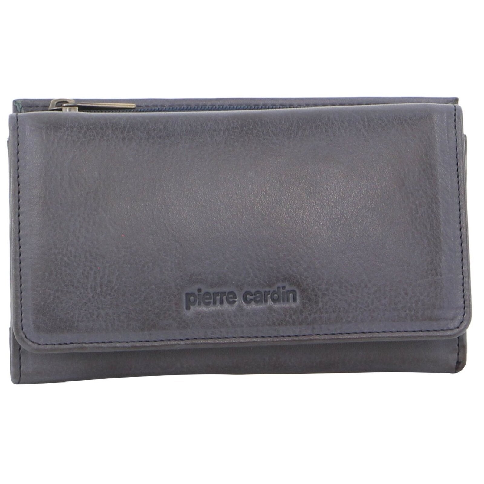 Pierre Cardin Womens Soft Italian Leather RFID Purse Wallet Rustic - Teal - SILBERSHELL