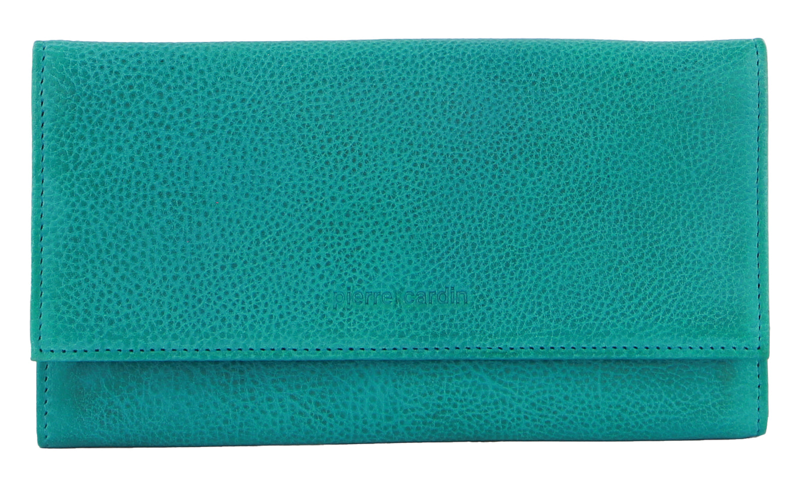 Pierre Cardin Womens Soft Italian Leather RFID Purse Wallet - Turquoise - SILBERSHELL
