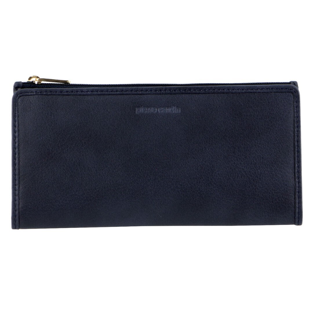 Pierre Cardin Womens Soft Italian Leather RFID Purse Wallet - Midnight - SILBERSHELL