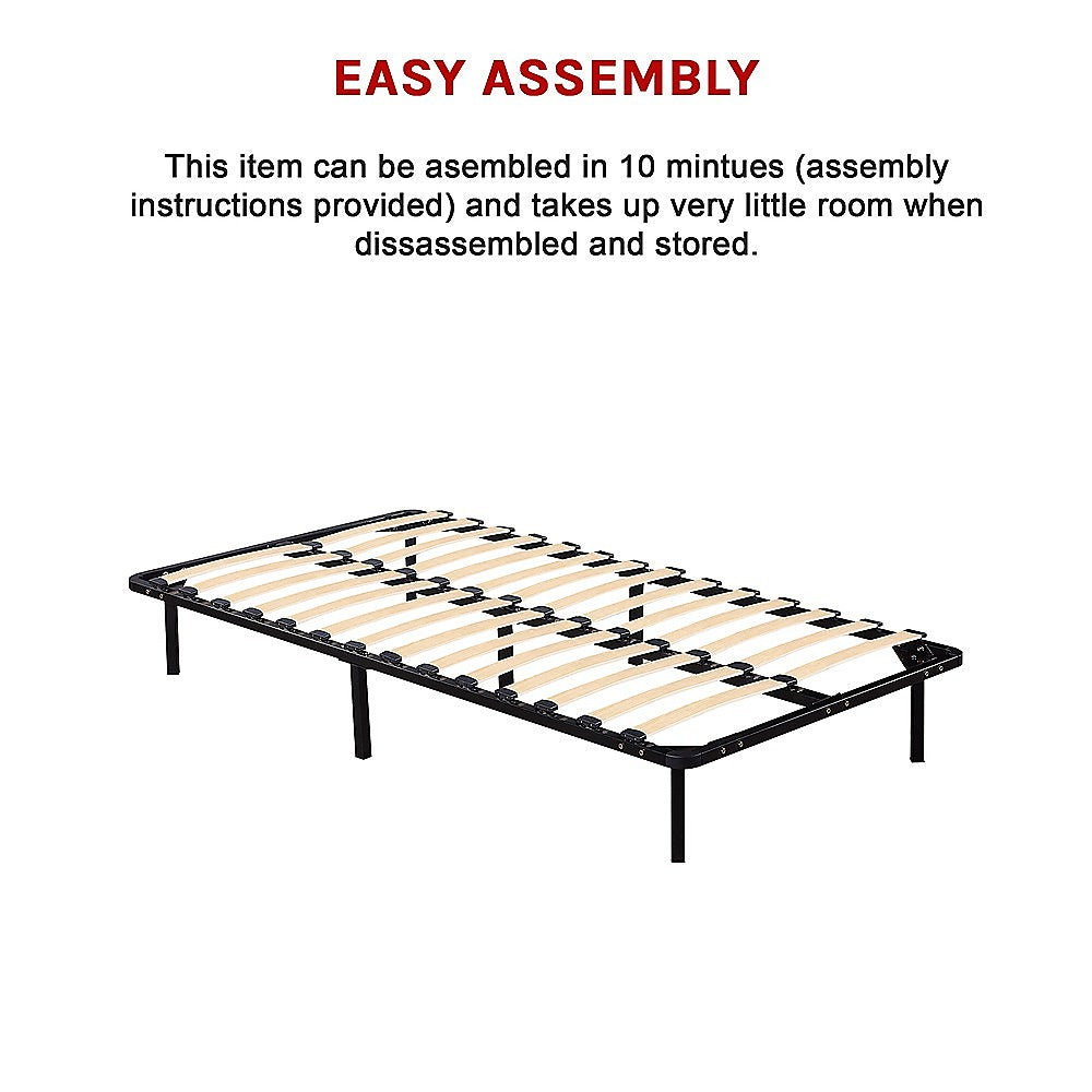 King Single Metal Bed Frame - Bedroom Furniture