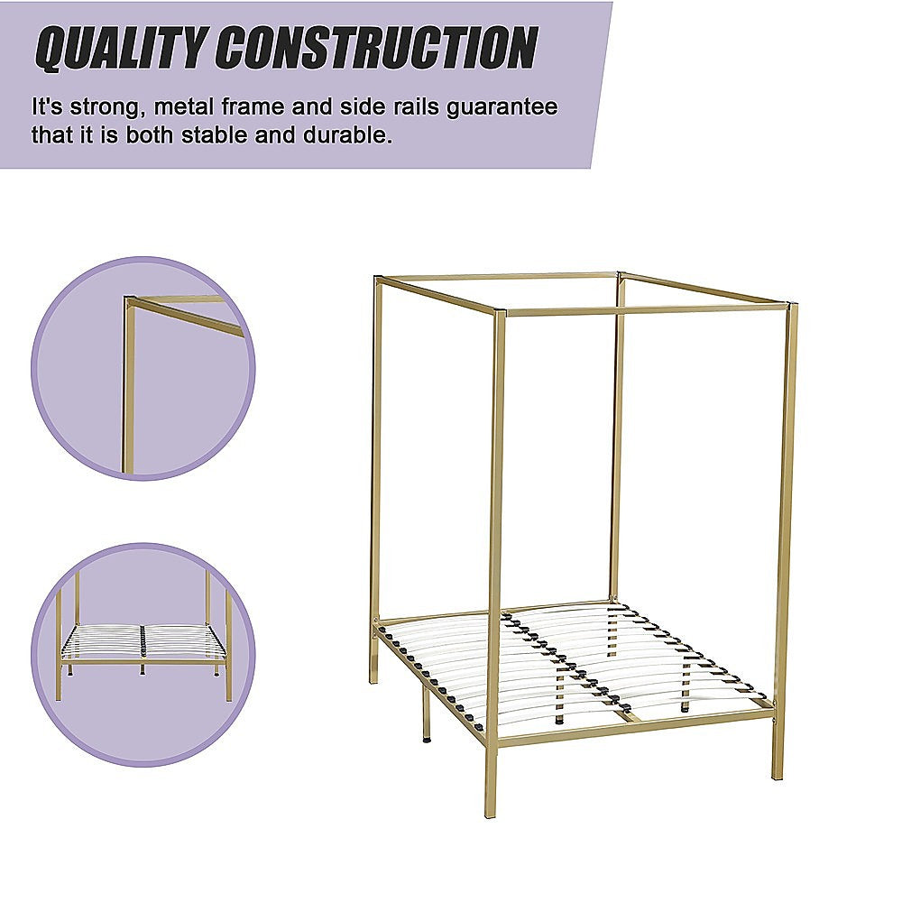 4 Four Poster Double Bed Frame