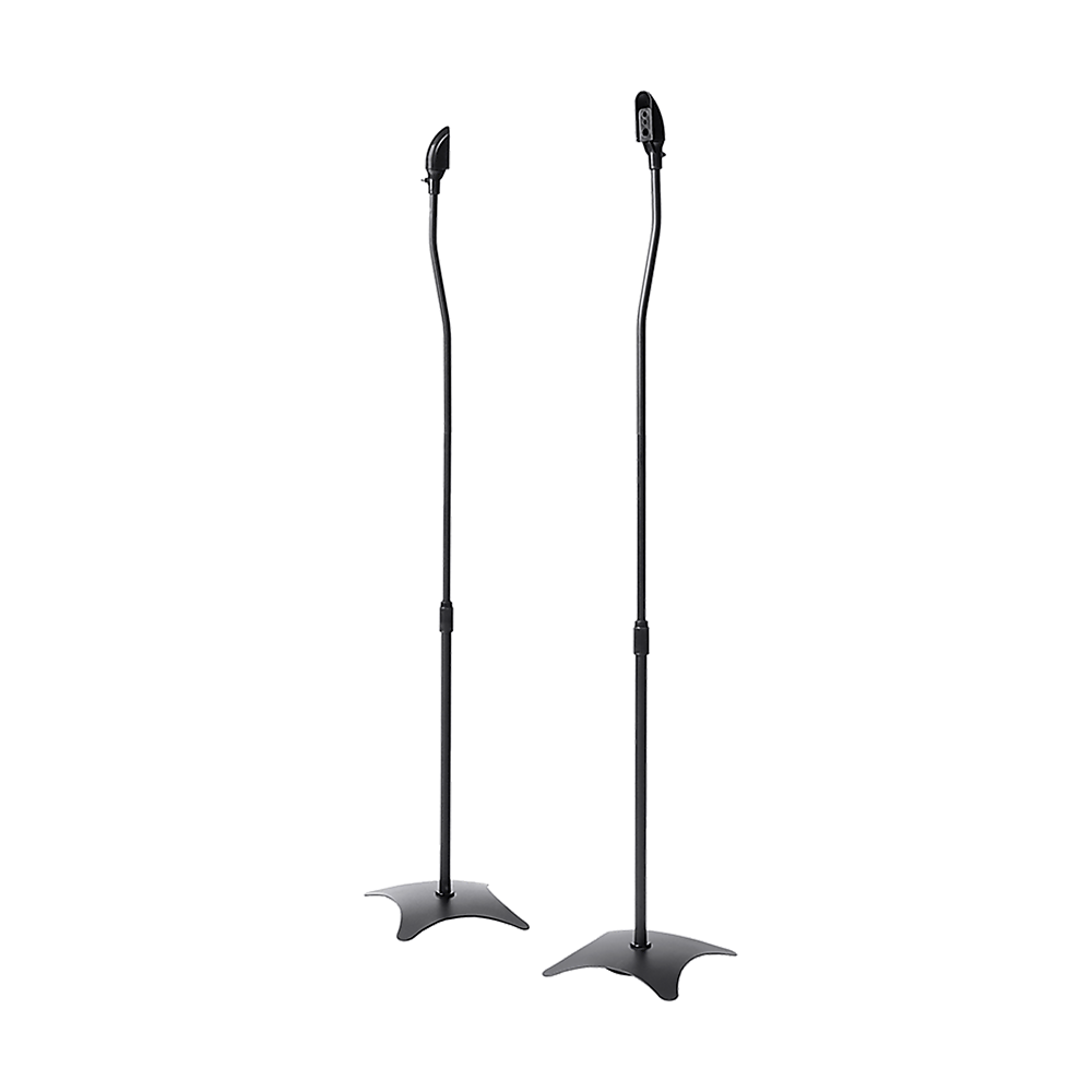 2pcs Speaker Stands Stand Rear Surround Sound Satellite Speakers Adjustable - SILBERSHELL