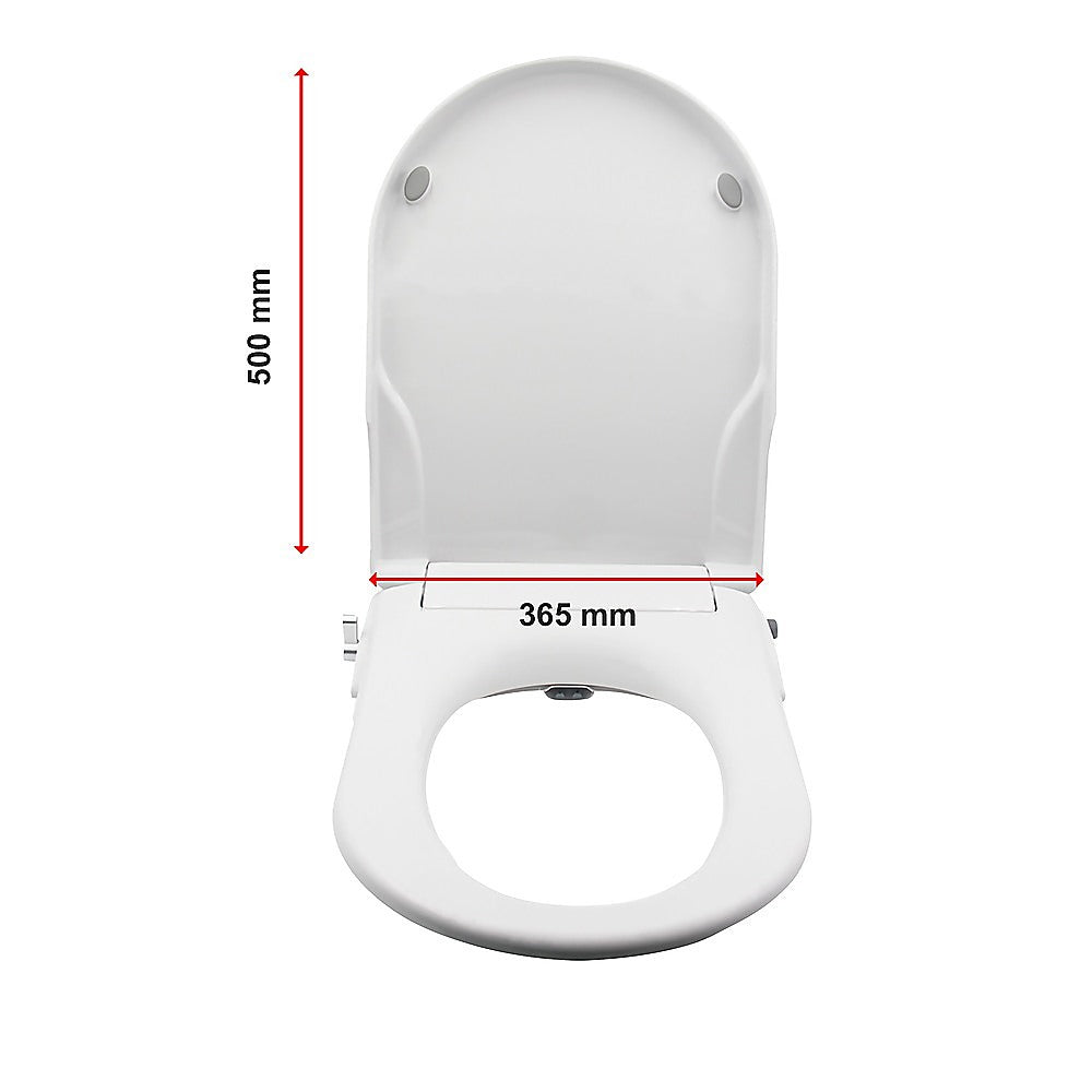 Non Electric Bidet Toilet Seat W/ Cover Bathroom Spray Water Wash