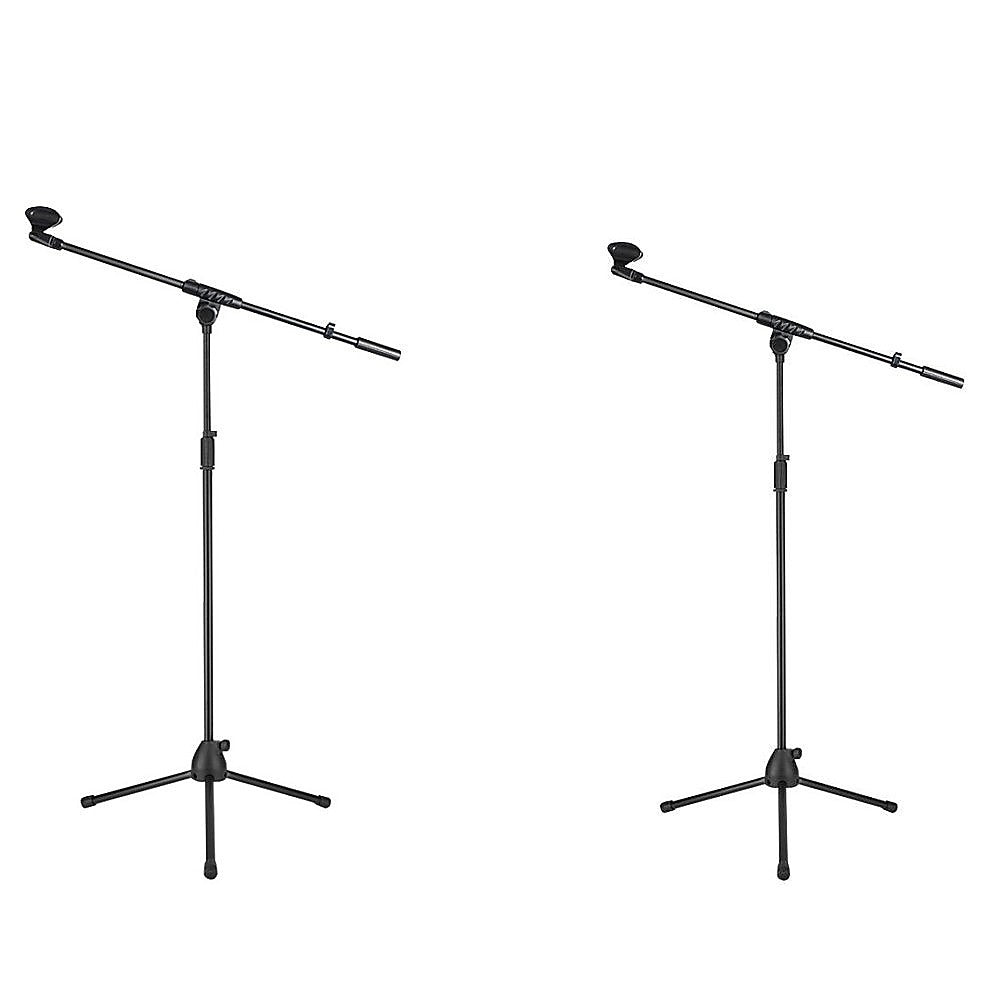 Stage Stands Tripod Mic Stand with Boom 2-Pack - SILBERSHELL