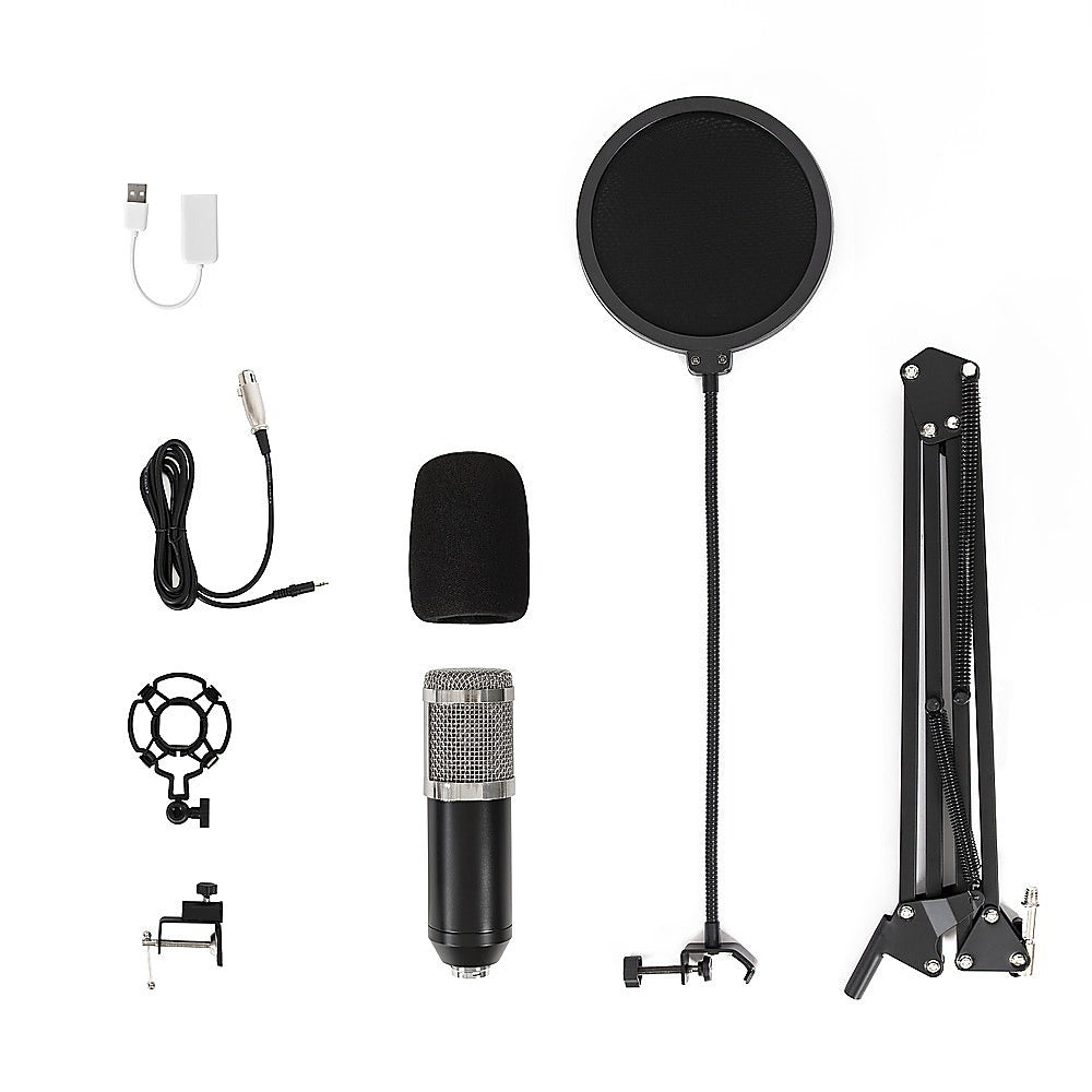 Professional Condenser Microphone USB Voice & Music Cantilever Bracket Set - SILBERSHELL